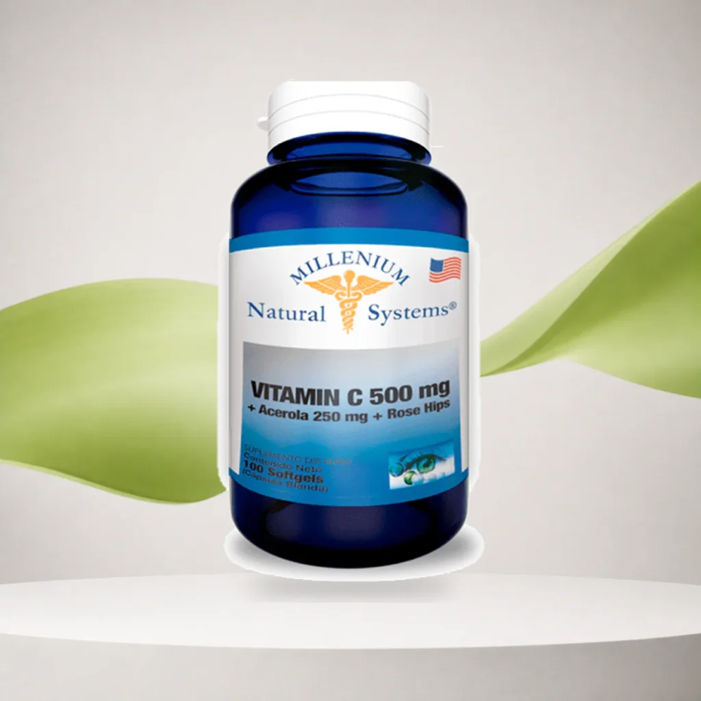 Vitamina C 500mg + Acerola 100 Softgels Natural Systems