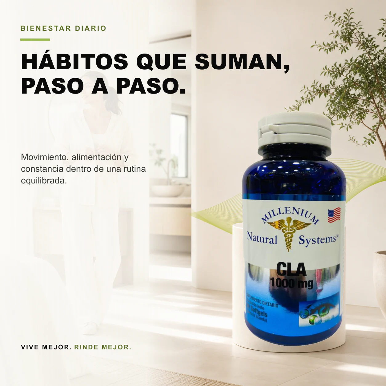 Cla 1000mg 90 Cáps Natural Systems - Image 3