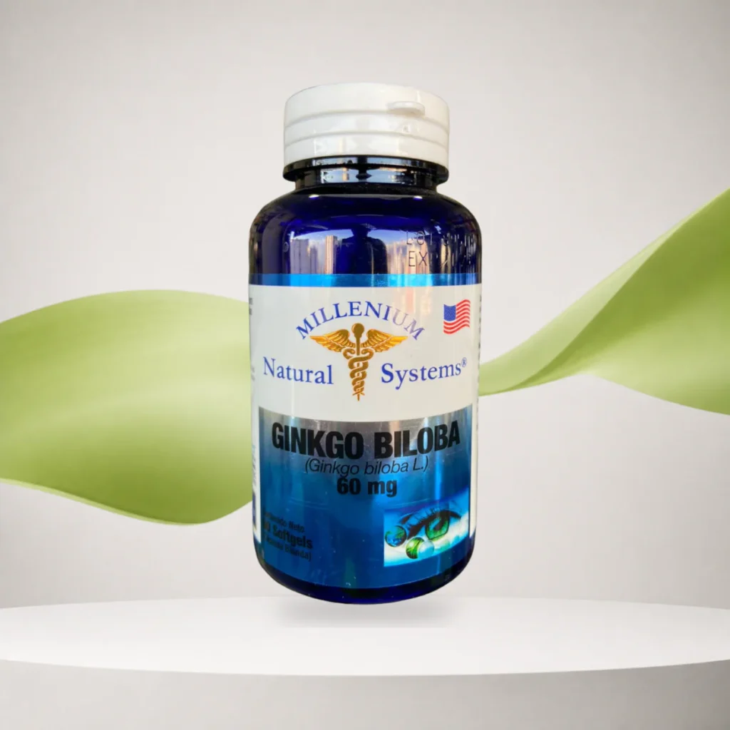 Ginkgo Biloba 60mg 100 Softgels Natural Systems