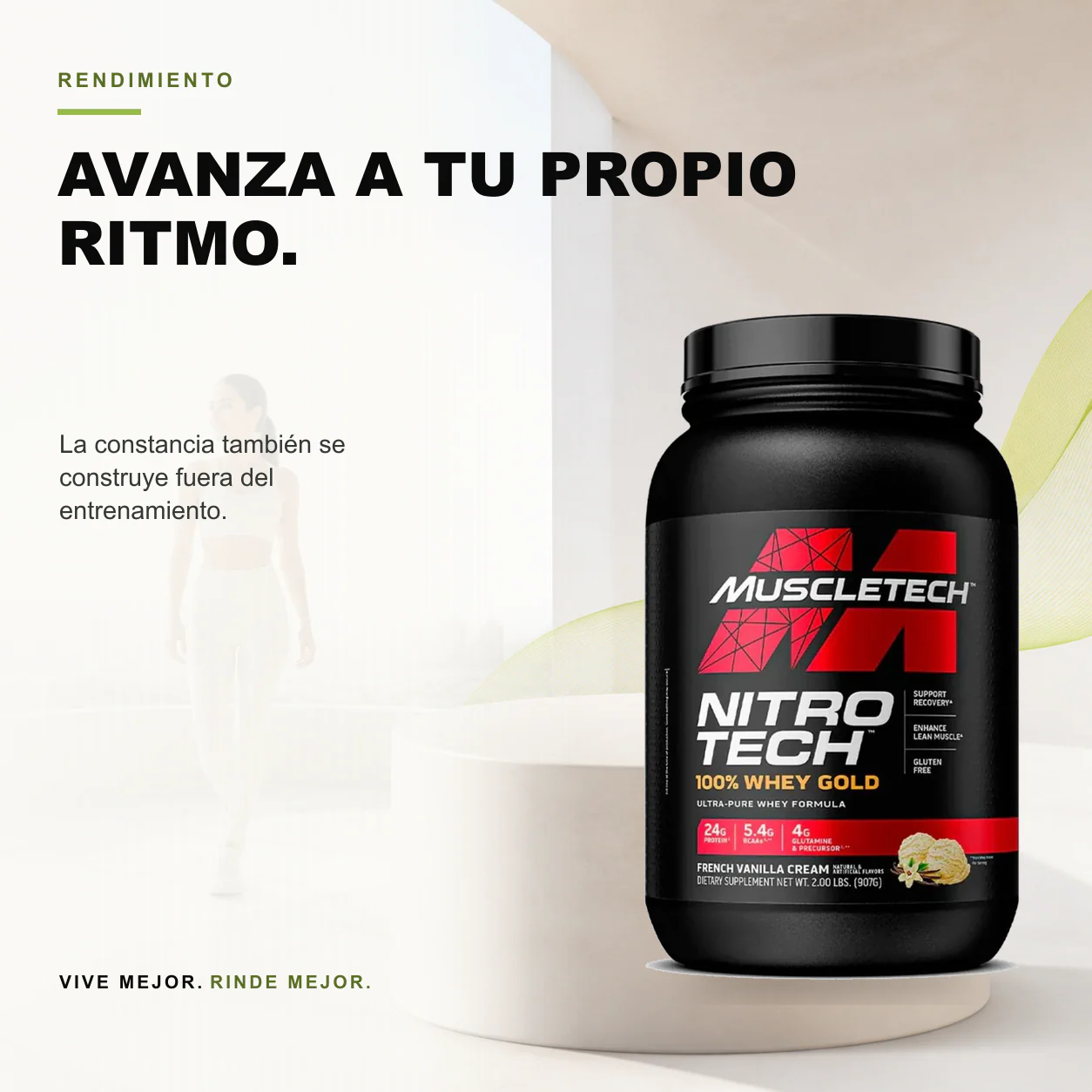 Nitro Tech 100% Whey Gold 2 Lbs Muscletech - Image 3