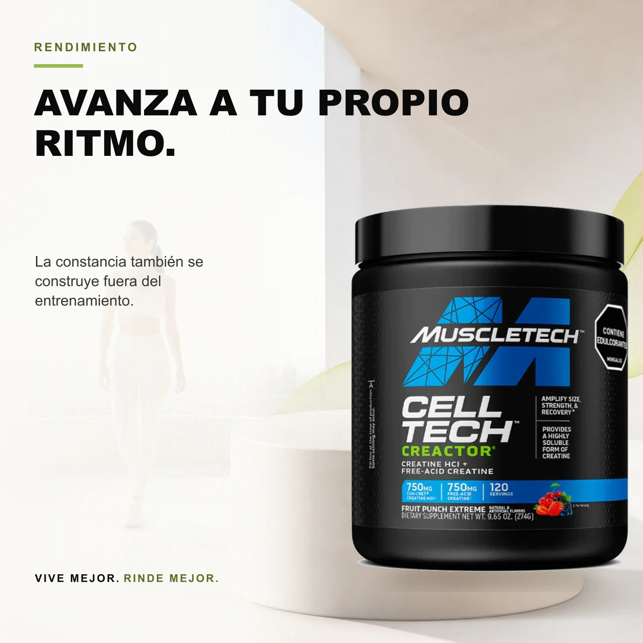 Cell Tech Creactor Creatina 120 Serv - Muscletech - Image 3
