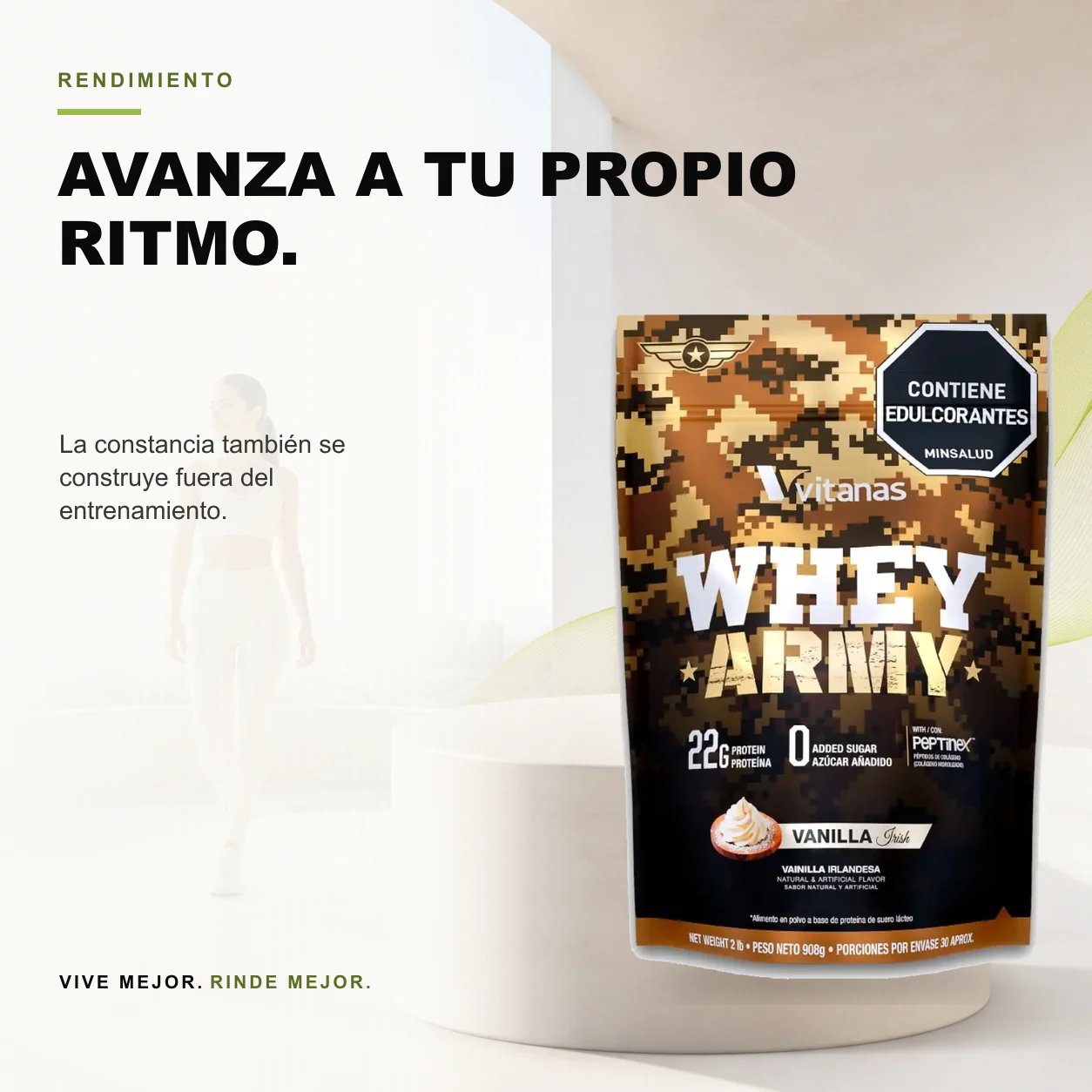 Whey Army Proteina 2 libras - Vitanas - Image 3