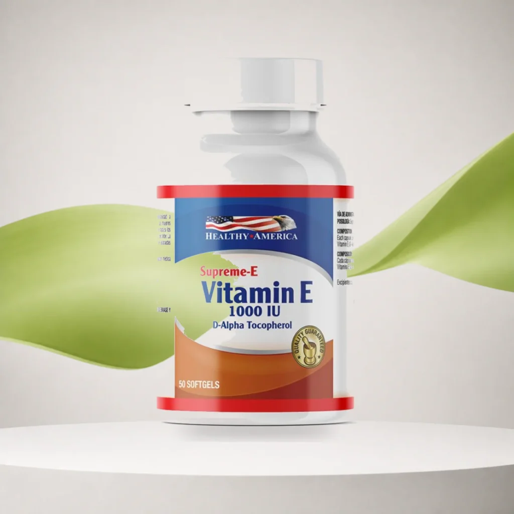 Supreme Vitamina E 1000IU D Alpha Tocopherol 50 Caps Healthy