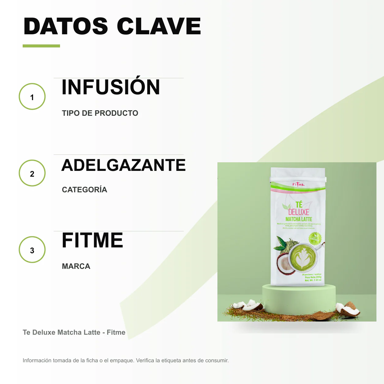 Te Deluxe Matcha Latte - Fitme - Image 2