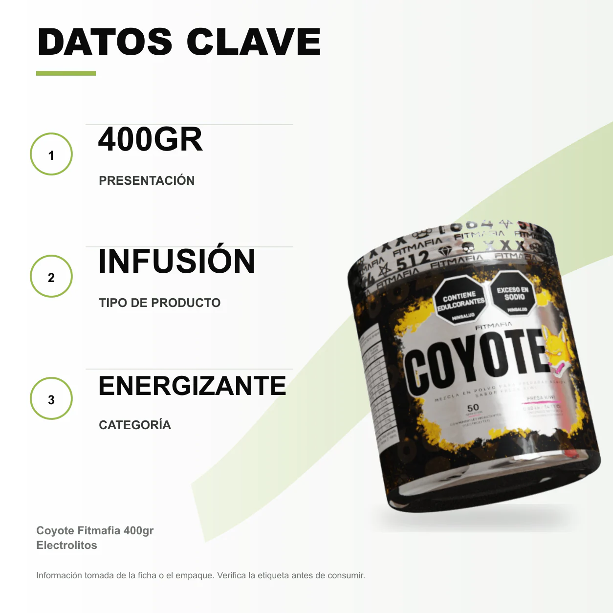 Coyote Fitmafia 400gr Electrolitos - Image 2