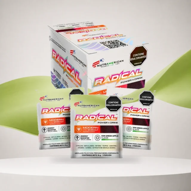 Radical Power Drink - Pre entreno 18 Sachets Nutramerican Pharma
