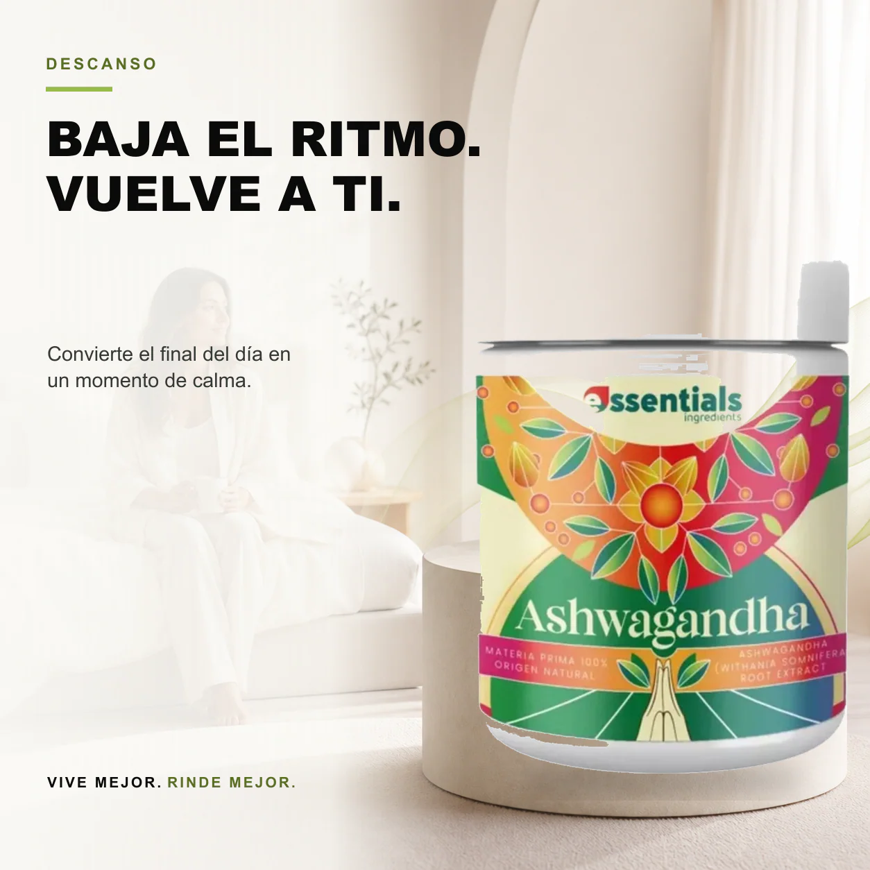 Ashwagandha Polvo 250gr Essentials - Image 3
