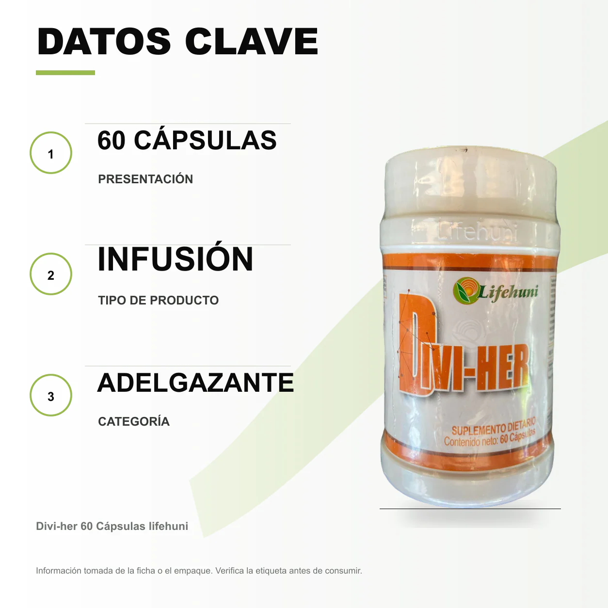 Divi-her 60 Cápsulas lifehuni - Image 2