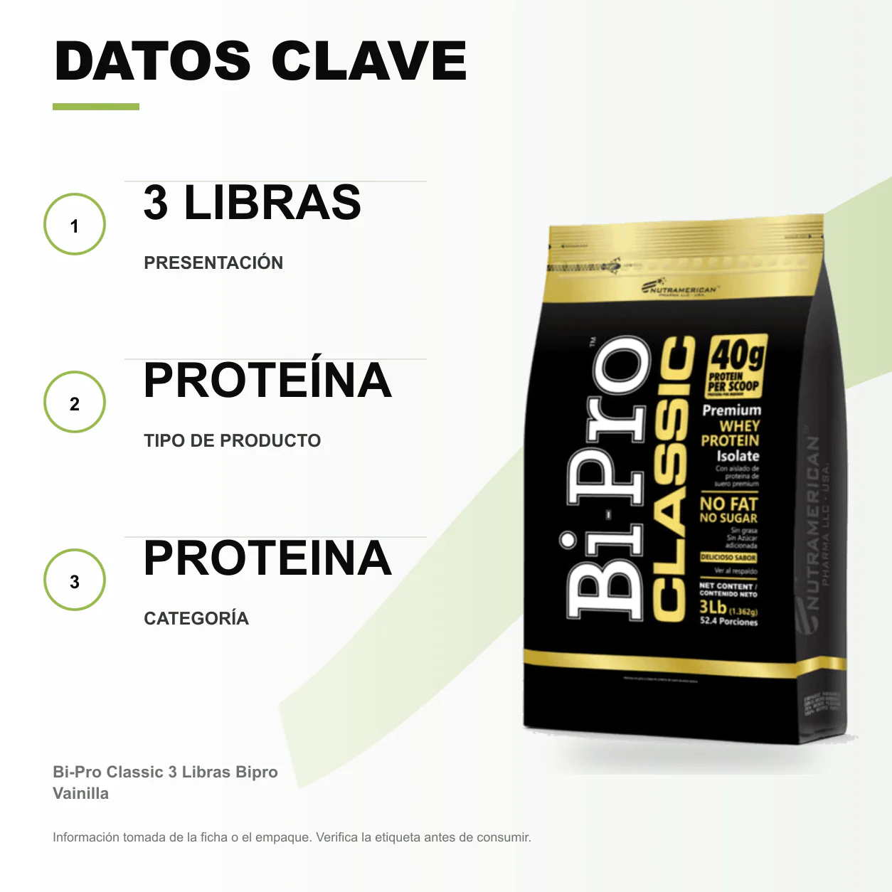 Bi-Pro Classic 3 Libras Bipro Vainilla - Image 2