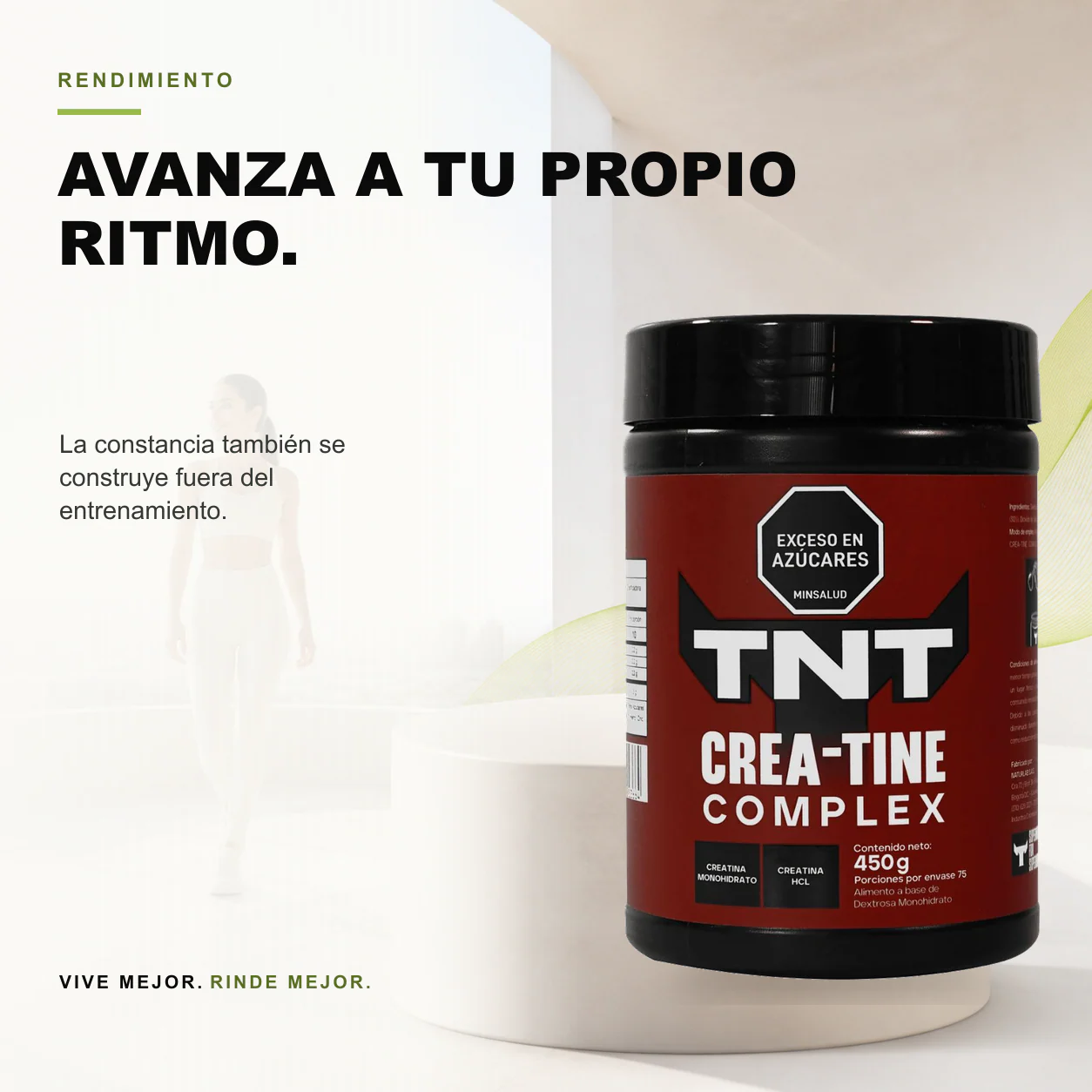 Creatina Complex Tnt 450gr Sin sabor - Image 3