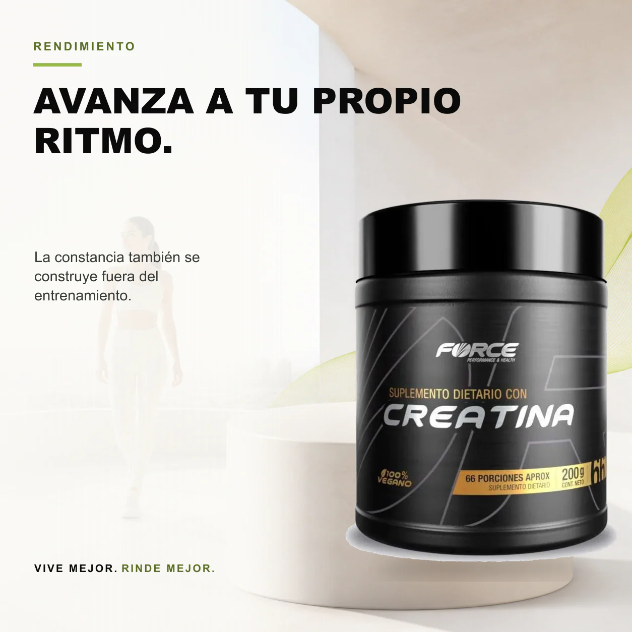 Creatina Monohidrato 200gr Force - Image 3