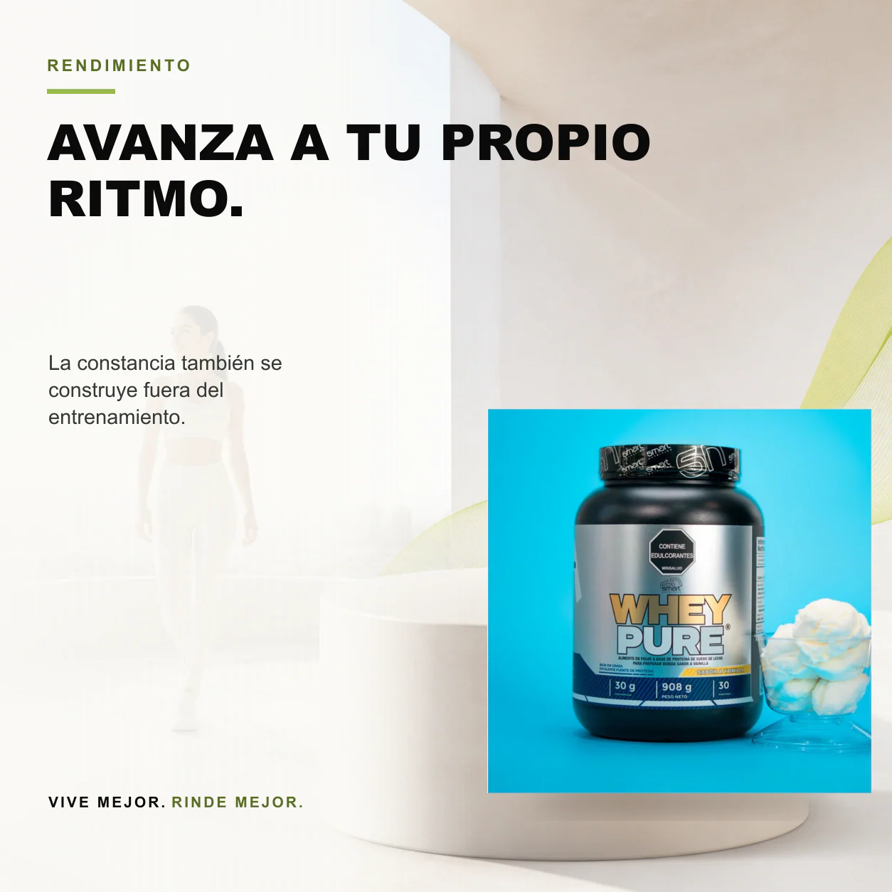 Whey Pure 2 Libras Proteina de Suero Smart Nutrition - Image 3