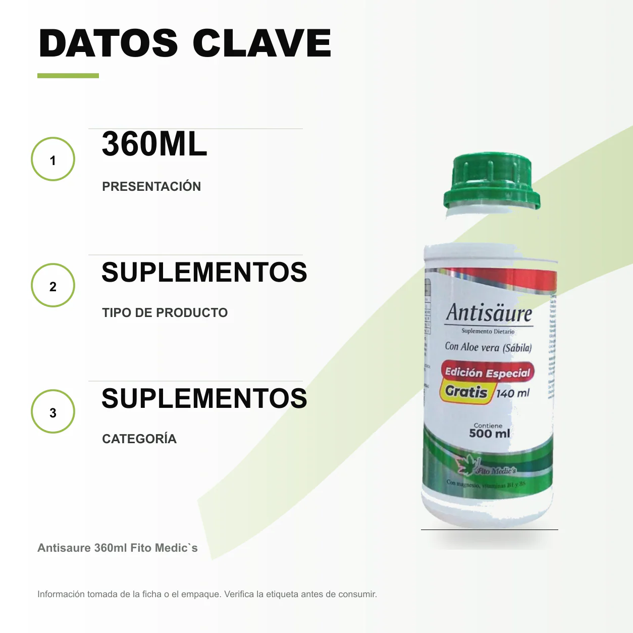 Antisaure 360ml Fito Medic`s - Image 2