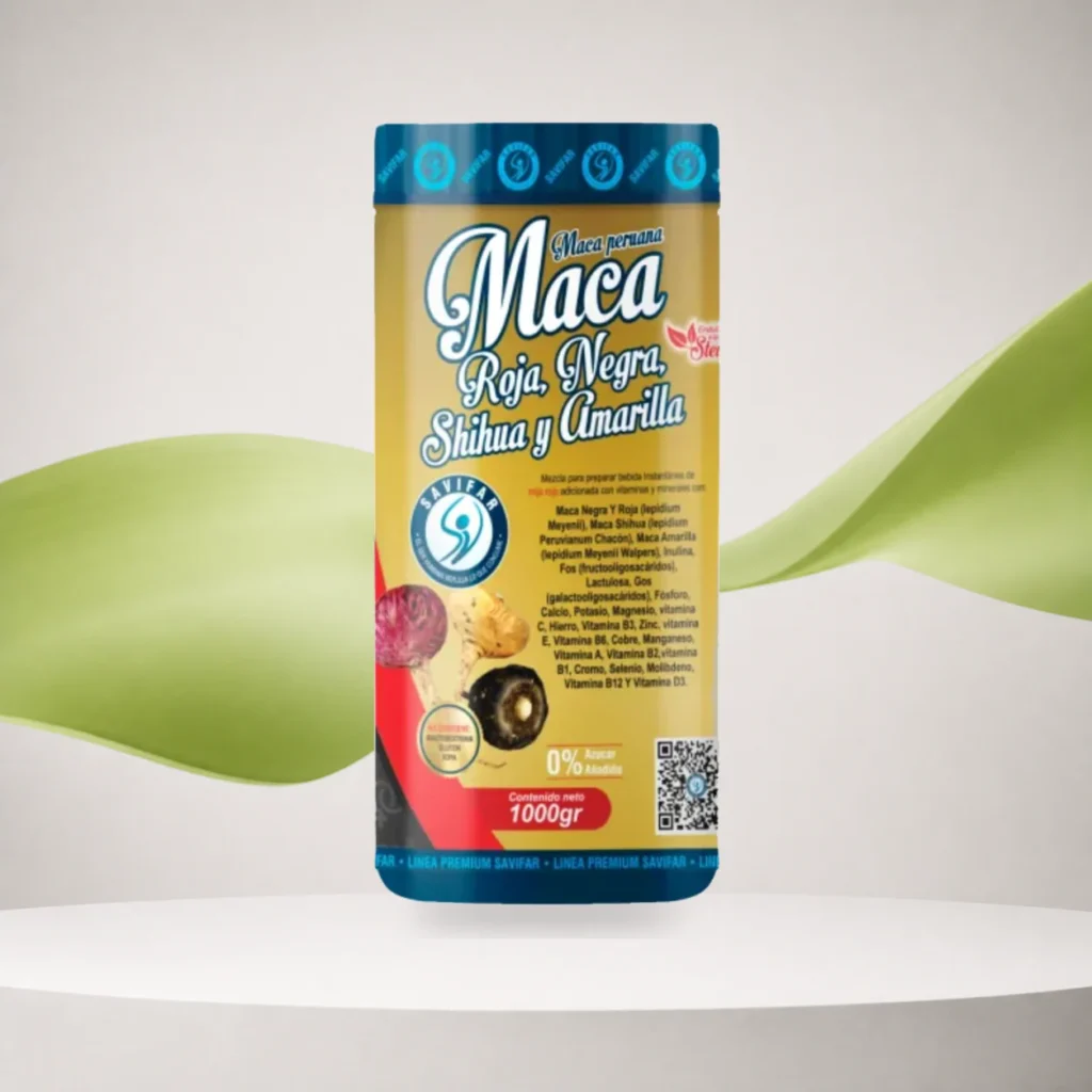 Maca Roja y Negra Multivitaminico 1000gr Savifar