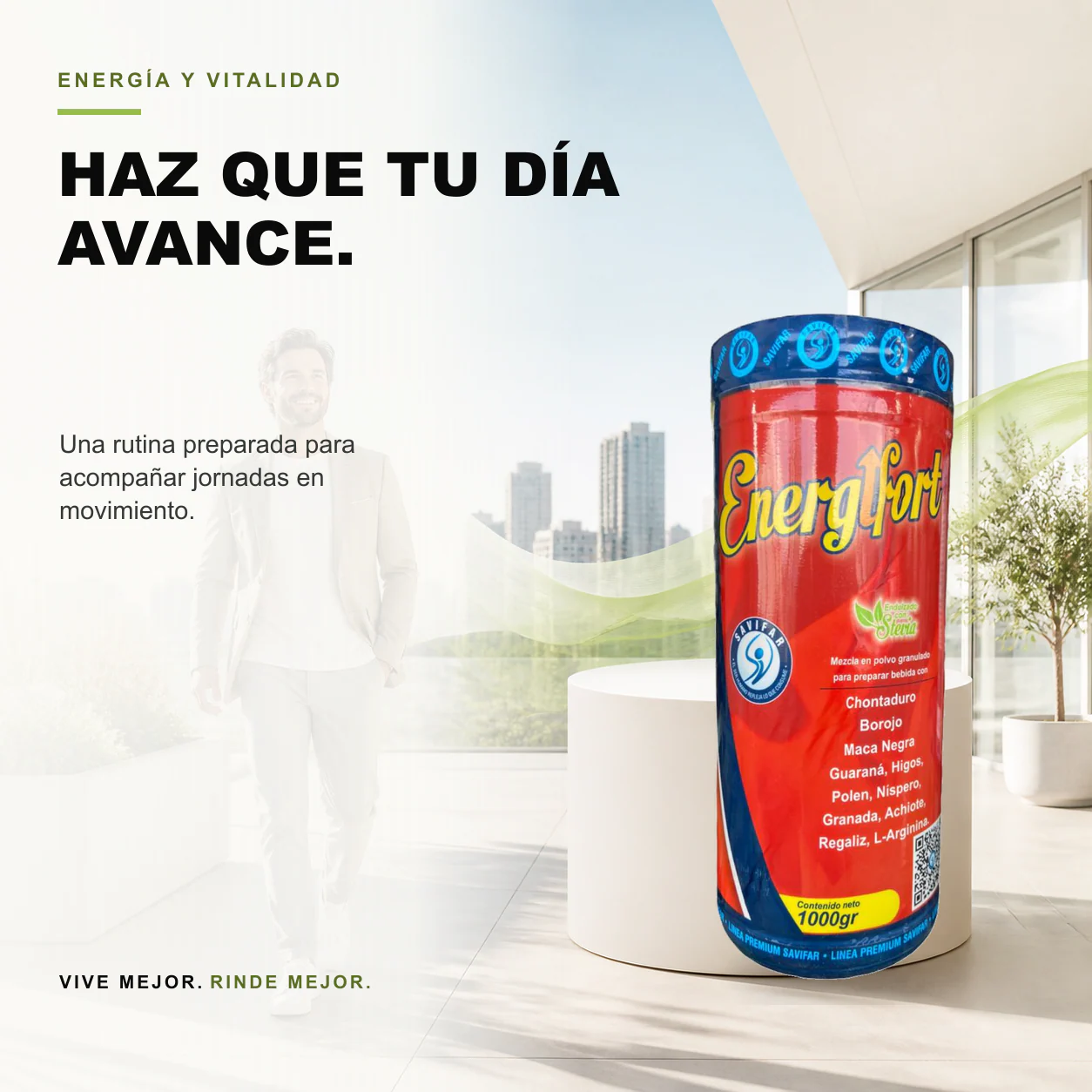 ENERGIFORT Maca Negra, L Arginina 1000gr Savifar - Image 3