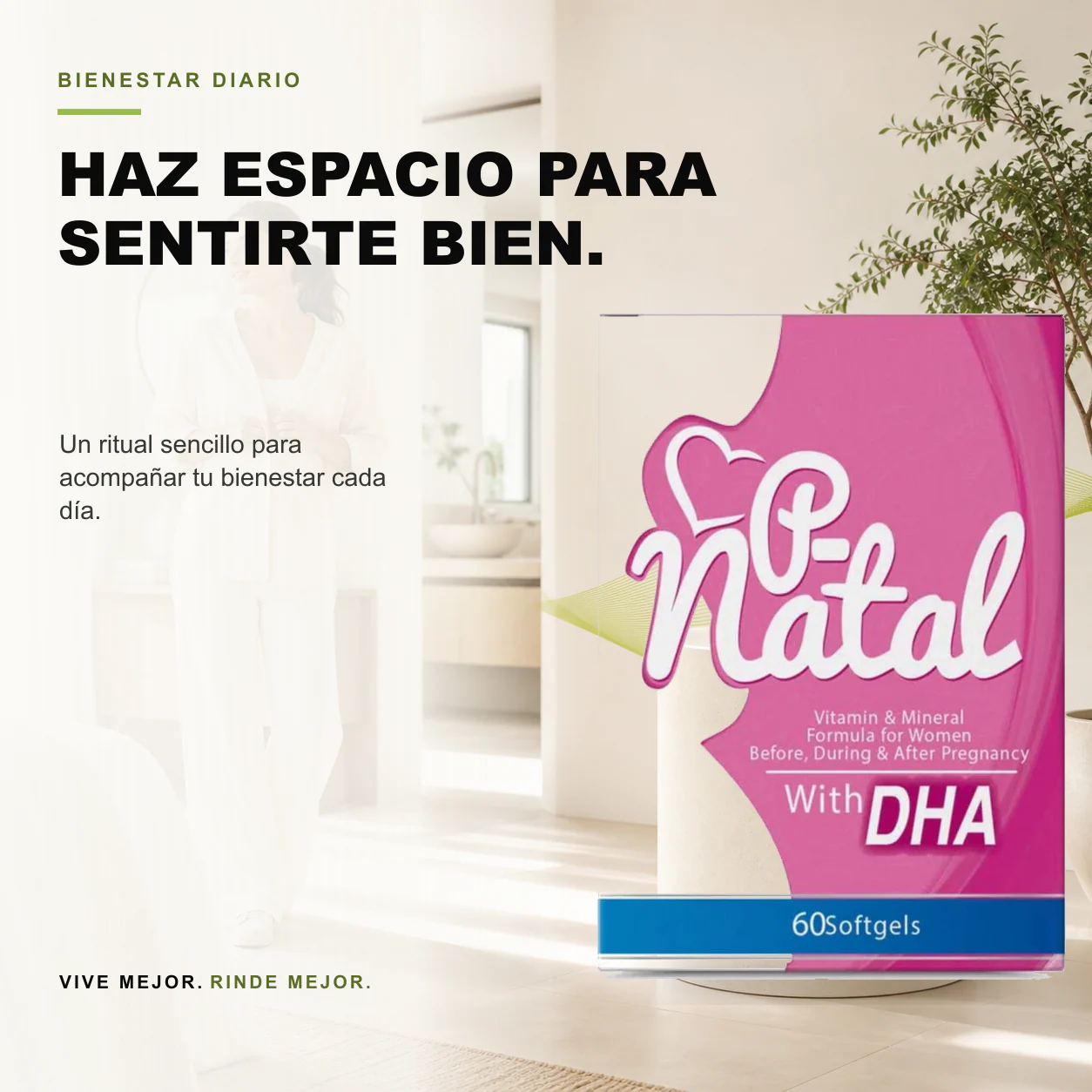 P-Natal con DHA Vitaminas para el Embarazo 60 Softgels - Image 3