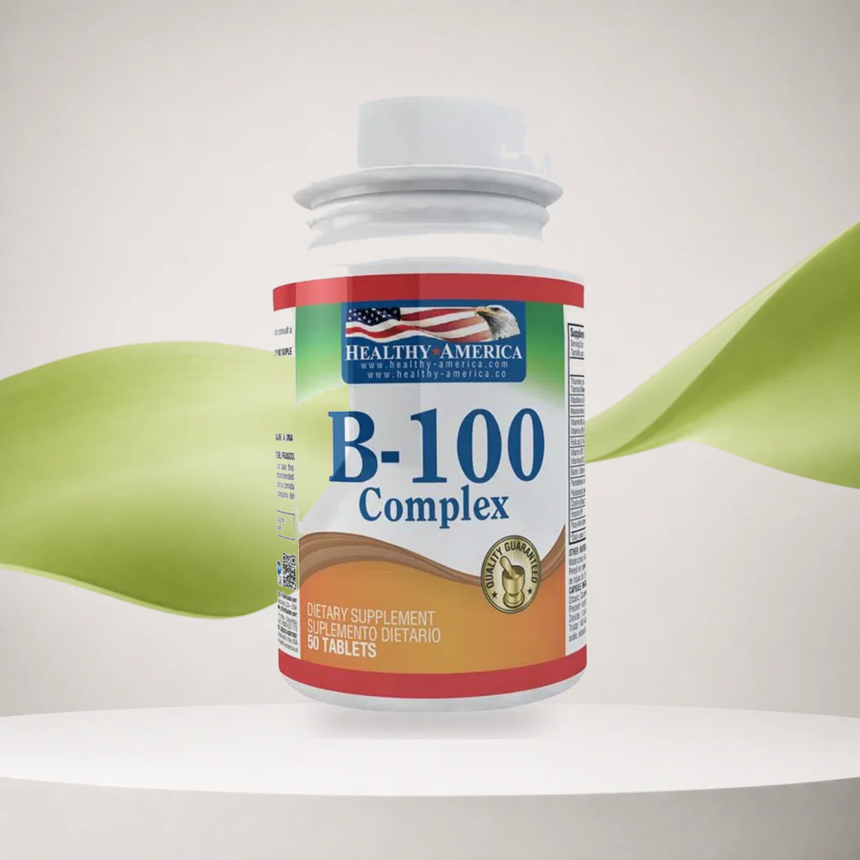 B-100 Complex 50 Tabletas Healthy America