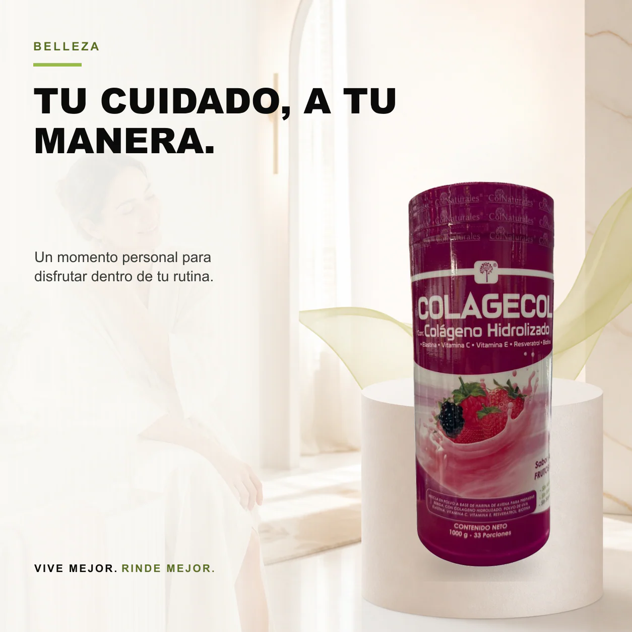 Colagecol 1000gr Colageno Hidrolizado con Elastina - Image 3