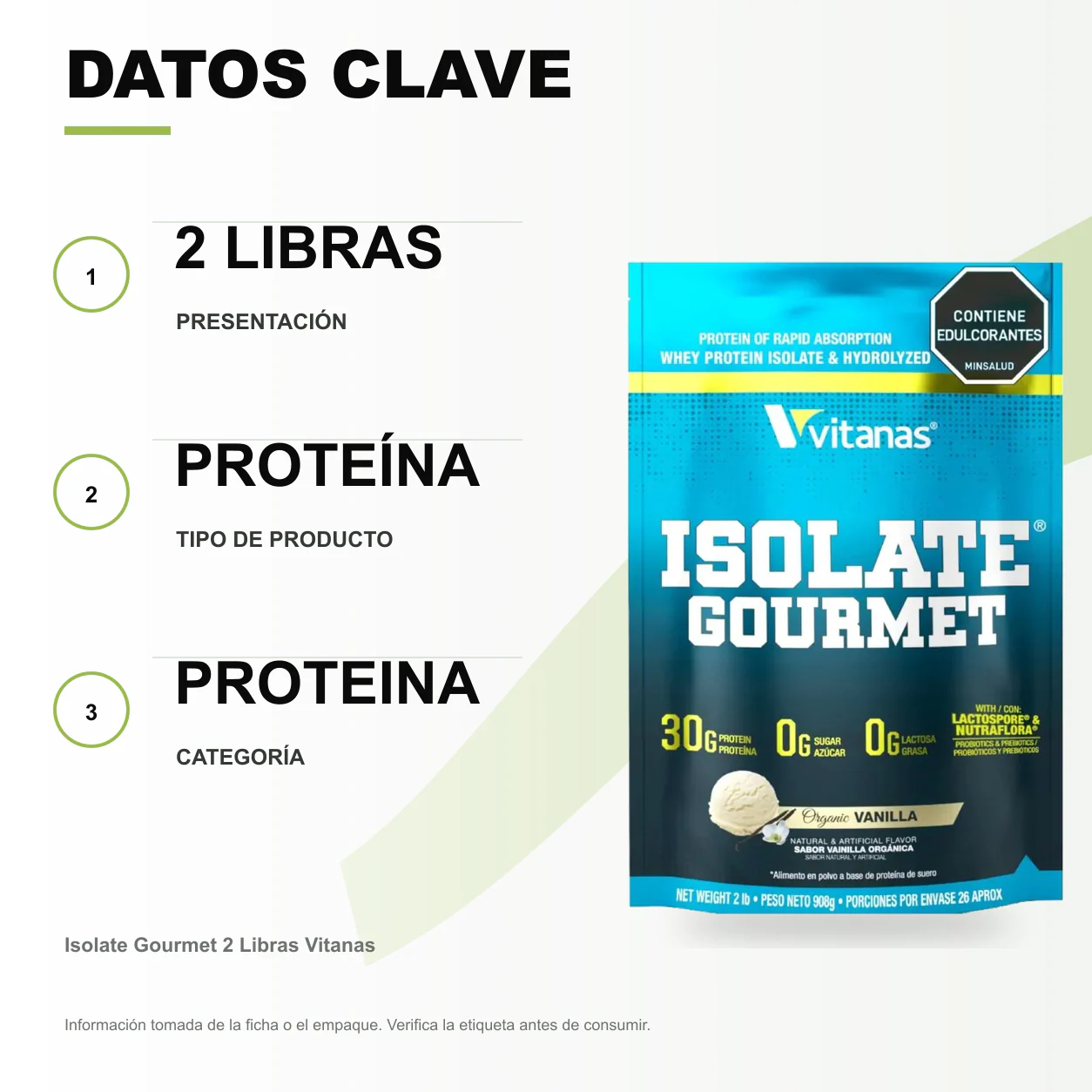 Isolate Gourmet 2 Libras Vitanas - Image 2