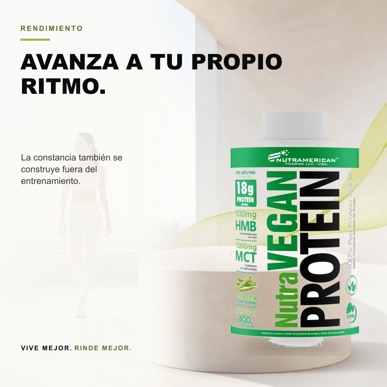 Nutra Vegan Proteina Vegana 400gr 16 Servicios - Image 3