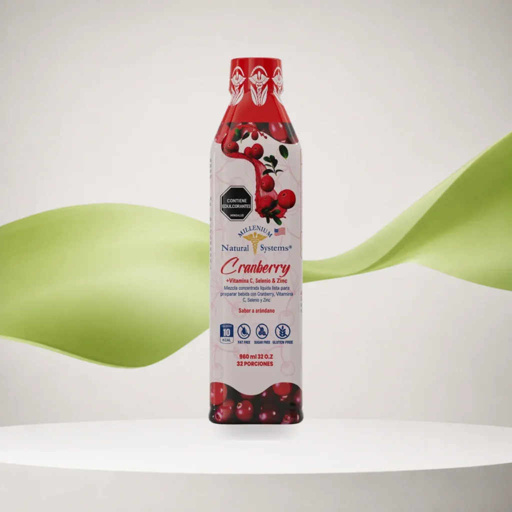 Cranberry + Vitamina C, Selenio & Zinc 960ml Natural systems
