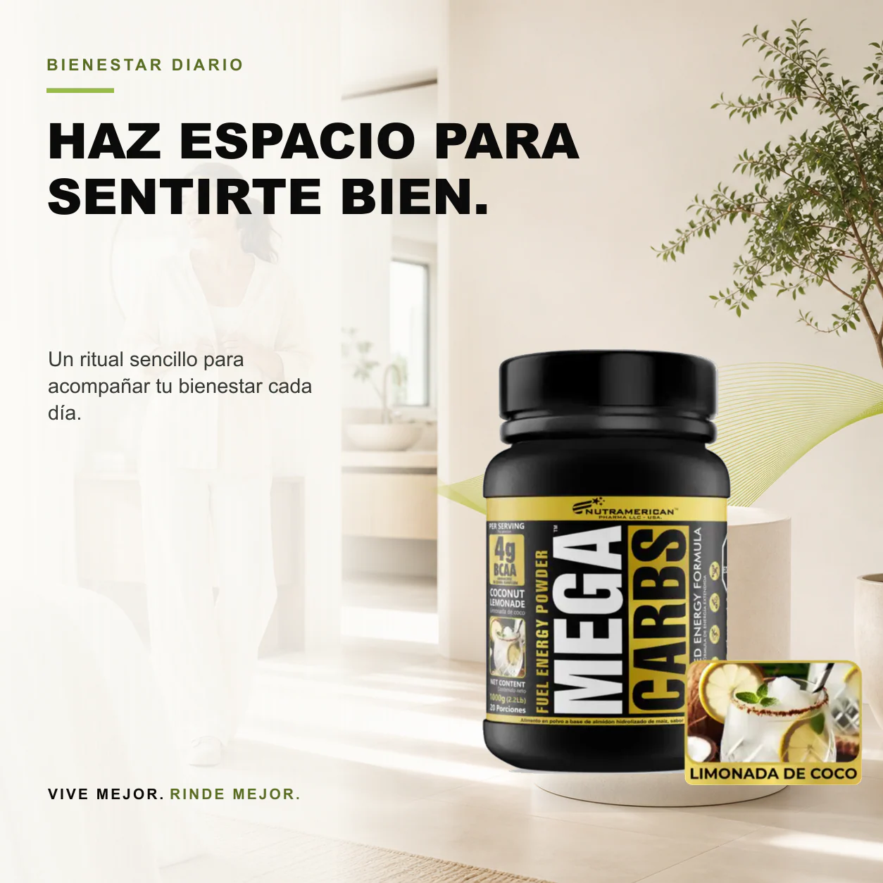 Mega Carbs 1.6 Lb - Nutramerican Pharma - Image 3