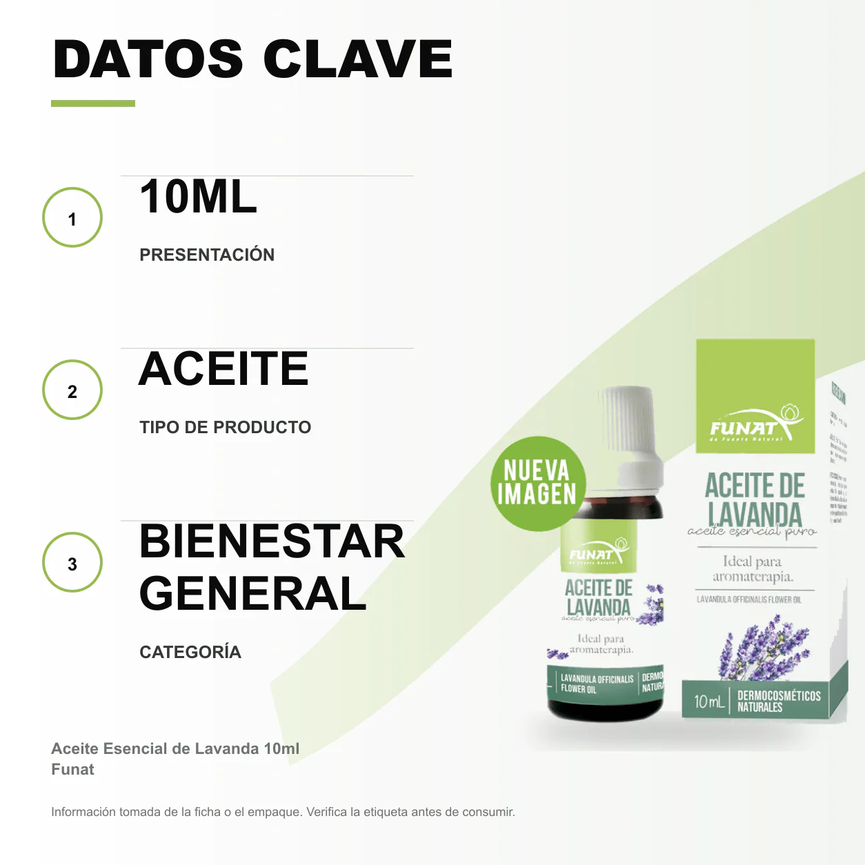 Aceite Esencial de Lavanda 10ml Funat - Image 2
