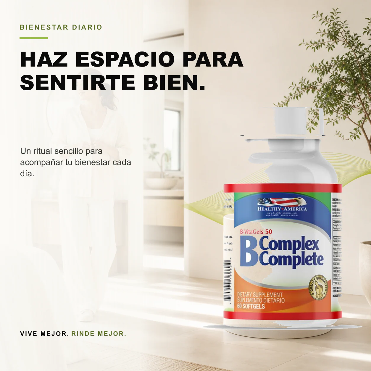B COMPLEX COMPLETE 60 Softgels Healthy America - Image 3