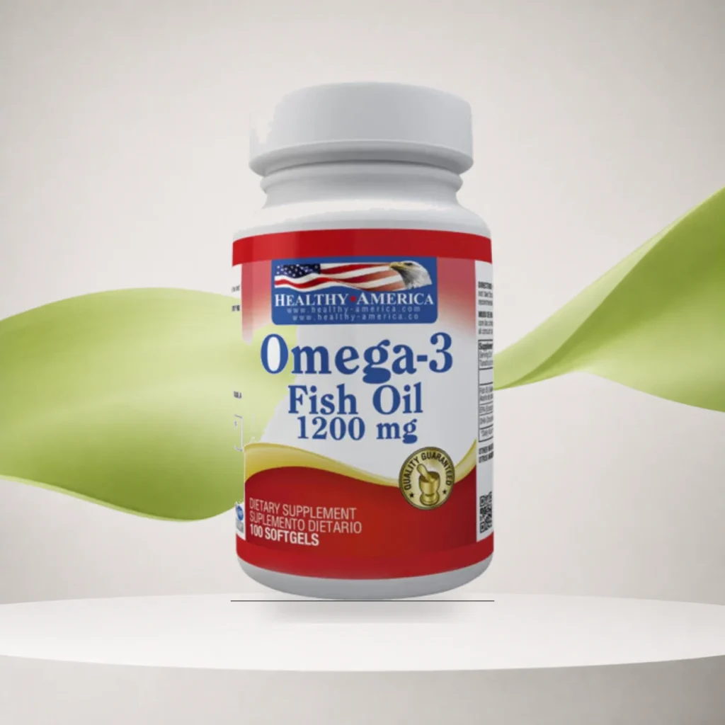 Omega 3 Fish Oil 1200mg 100 Cápsulas Healthy America
