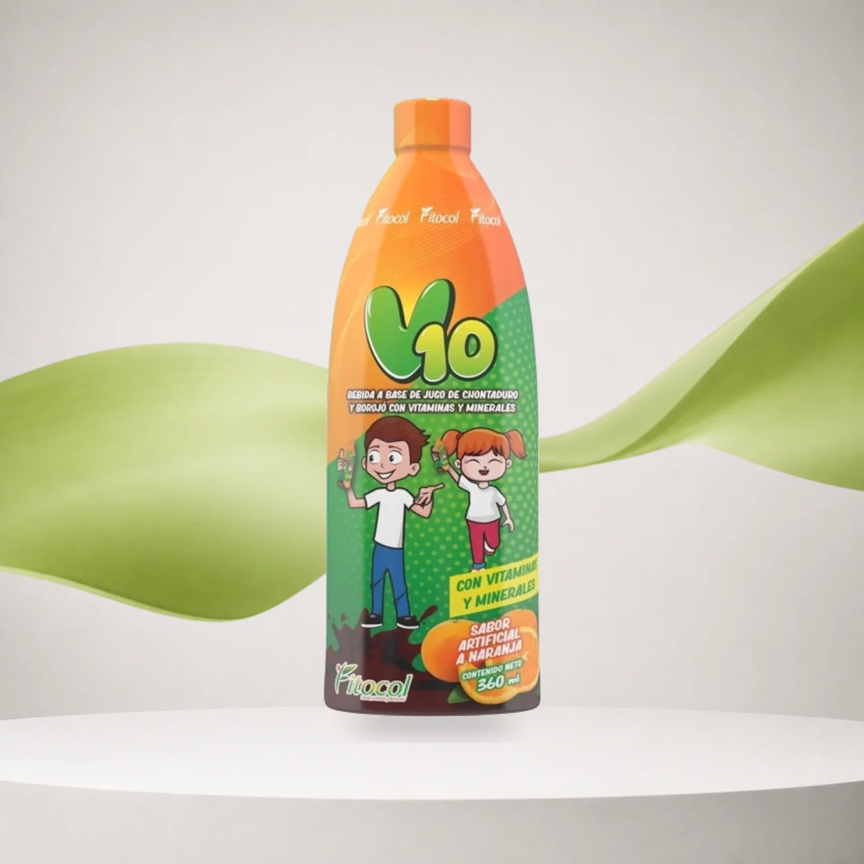 Jarabe Multivitaminico para Niños V10 Fitocol x360ml
