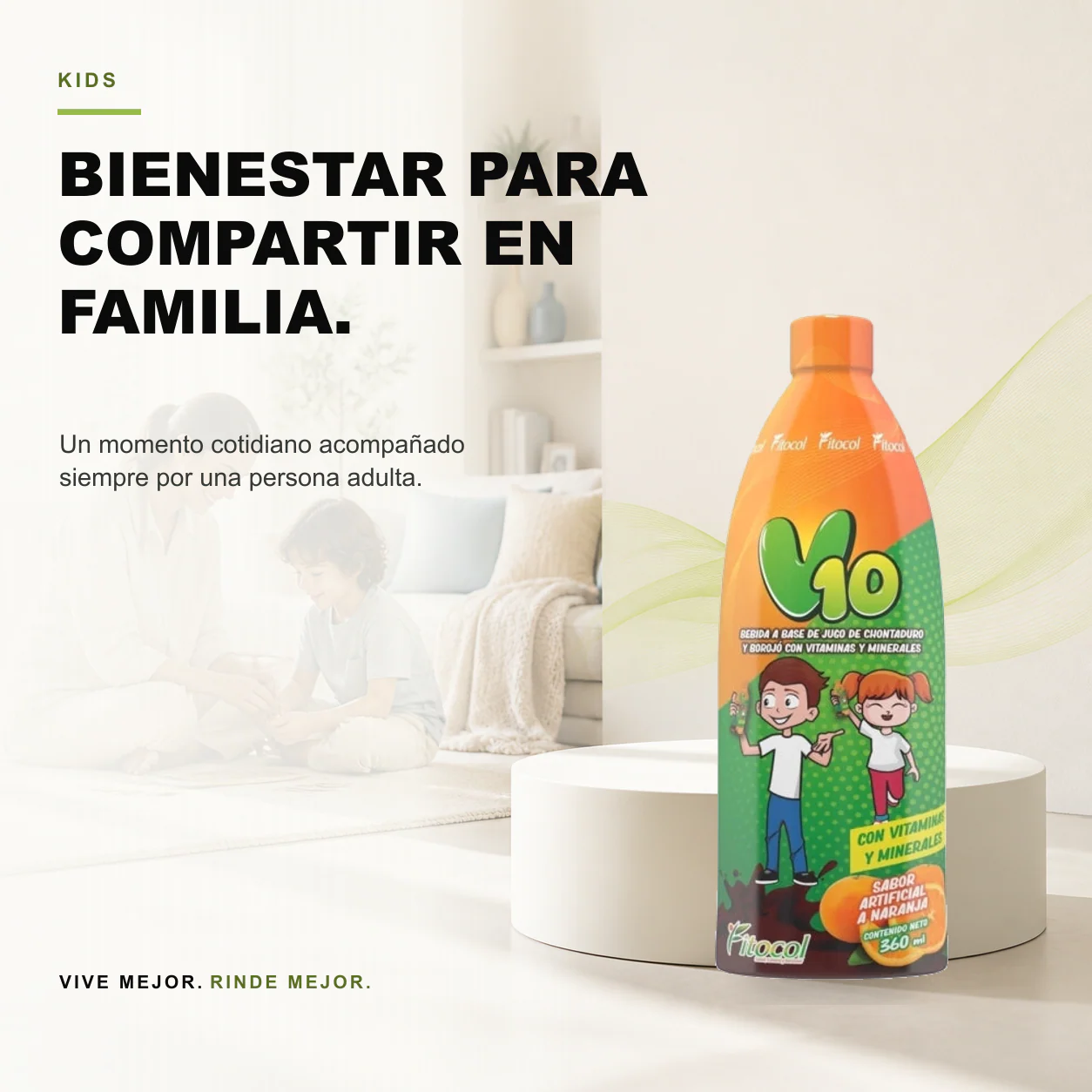 Jarabe Multivitaminico para Niños V10 Fitocol x360ml - Image 3