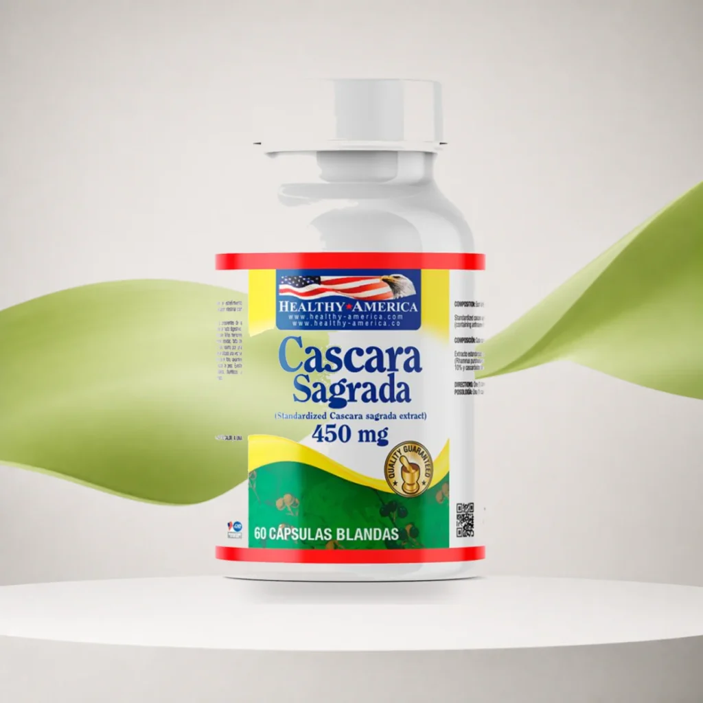 Cascara Sagrada 450mg 60 Cápsulas Healthy America