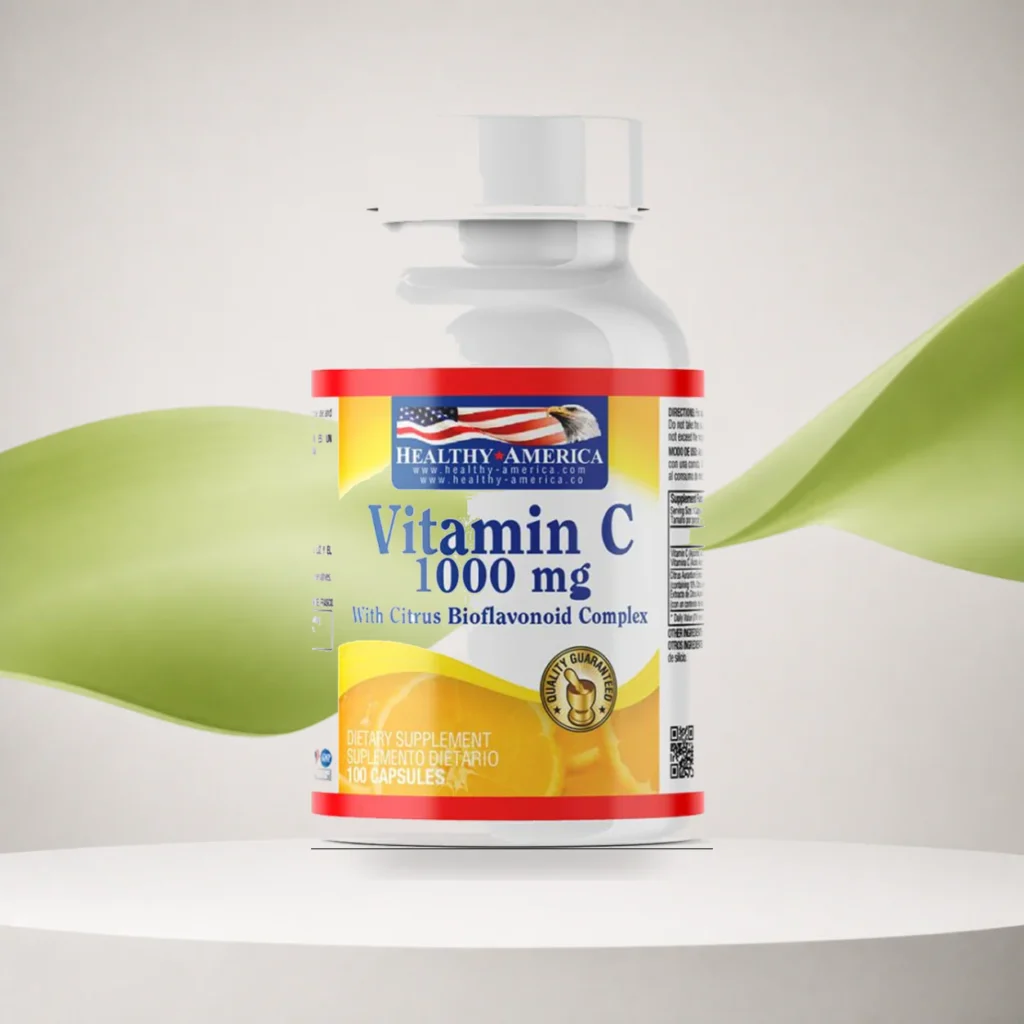 Vitamina C 1000mg con Bioflavonoides 100 Capsulas  Healthy America