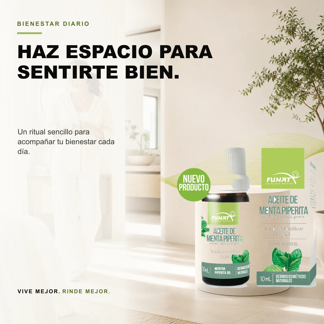 Aceite Esencial de Menta Piperita x10ml Funat - Image 3