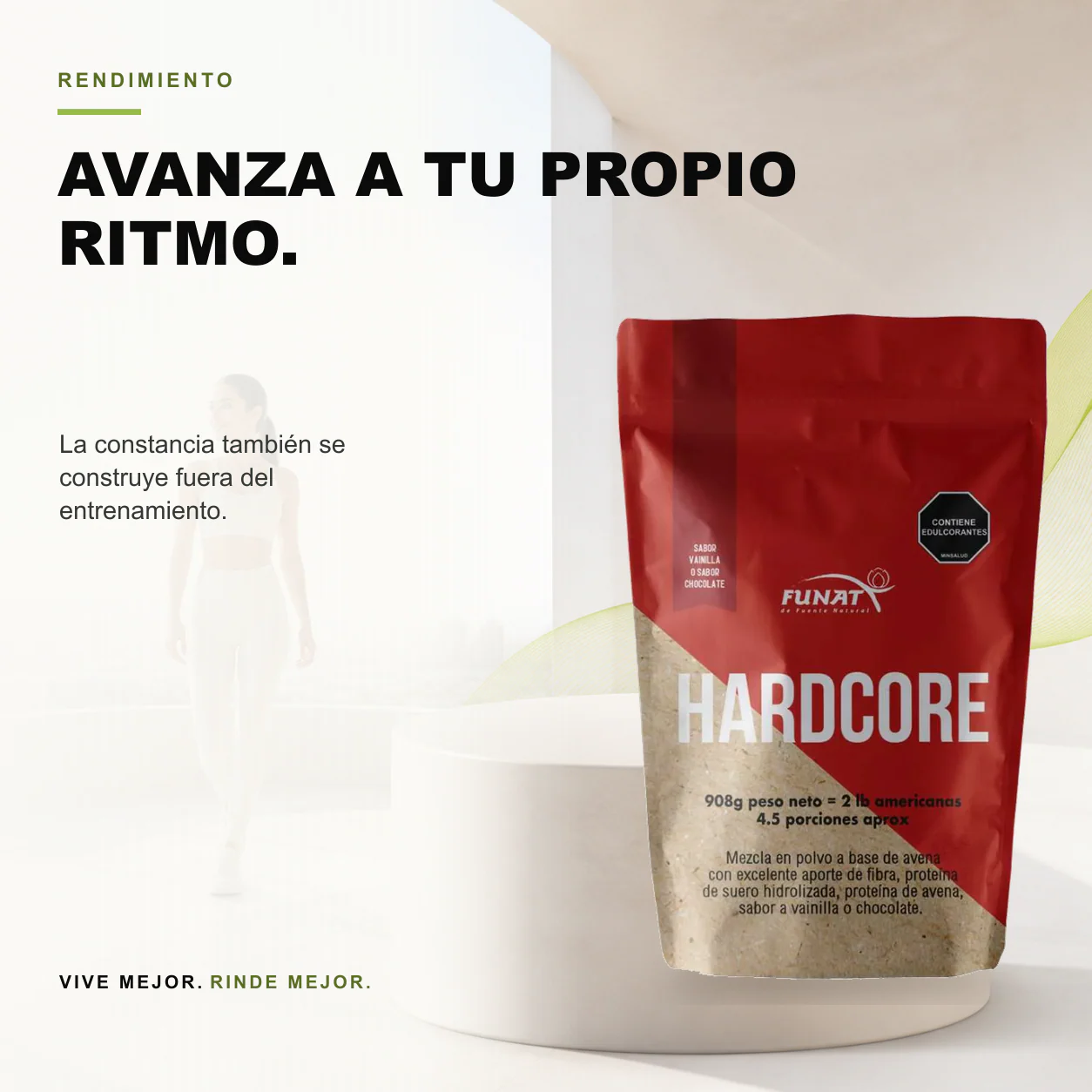 Whey Protein Hardcore vainilla 2 lb - Funat - Image 3