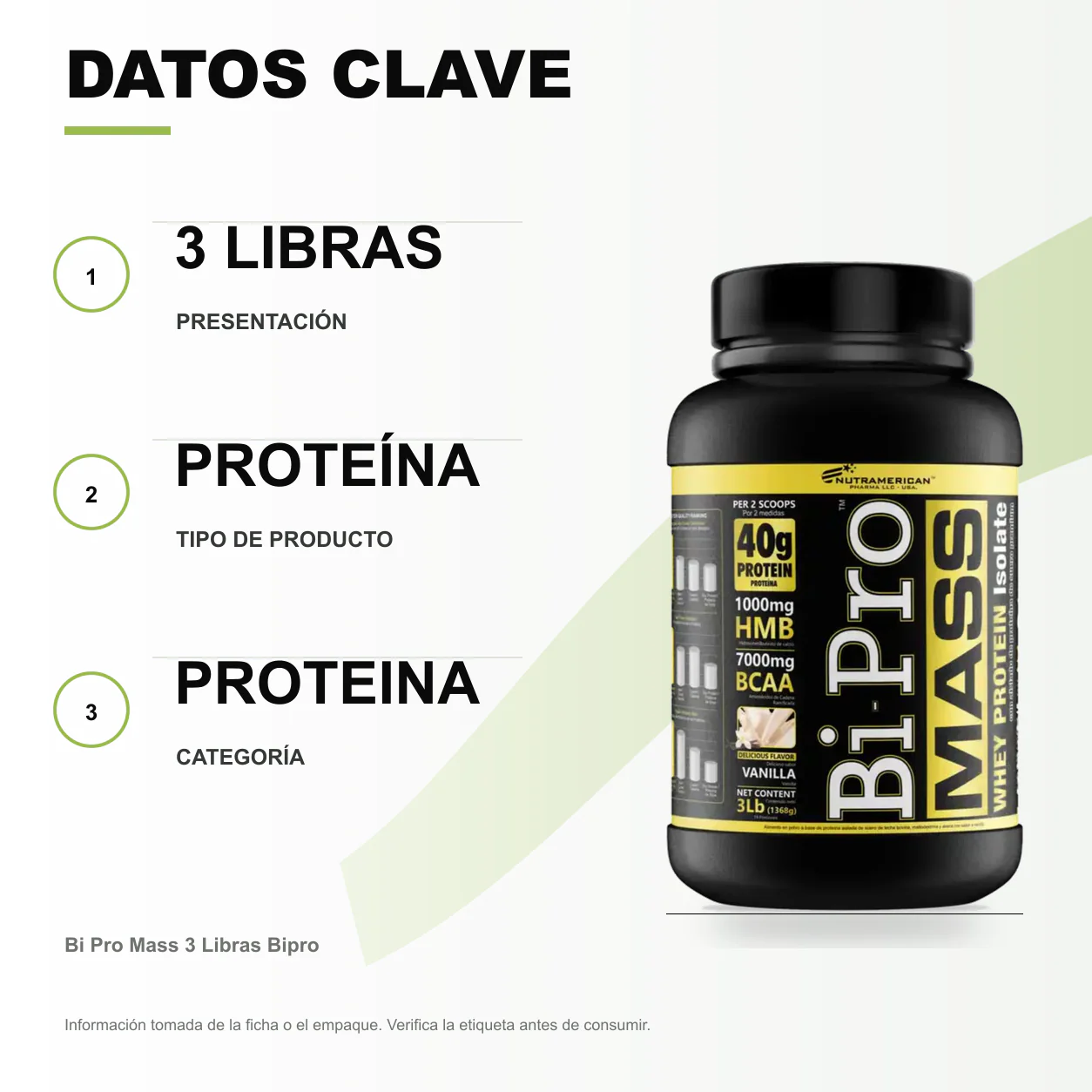 Bi Pro Mass 3 Libras Bipro - Image 2