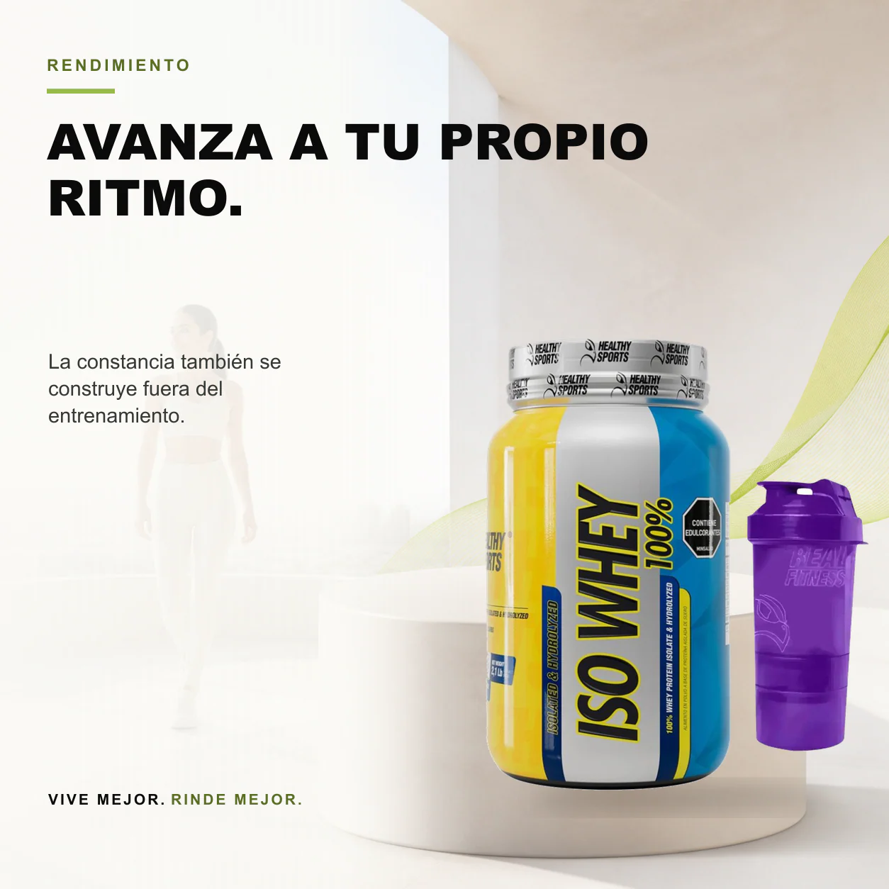 Iso Whey 100% Proteina Hidrolizada 2 Libras - Healthy Sports - Image 3