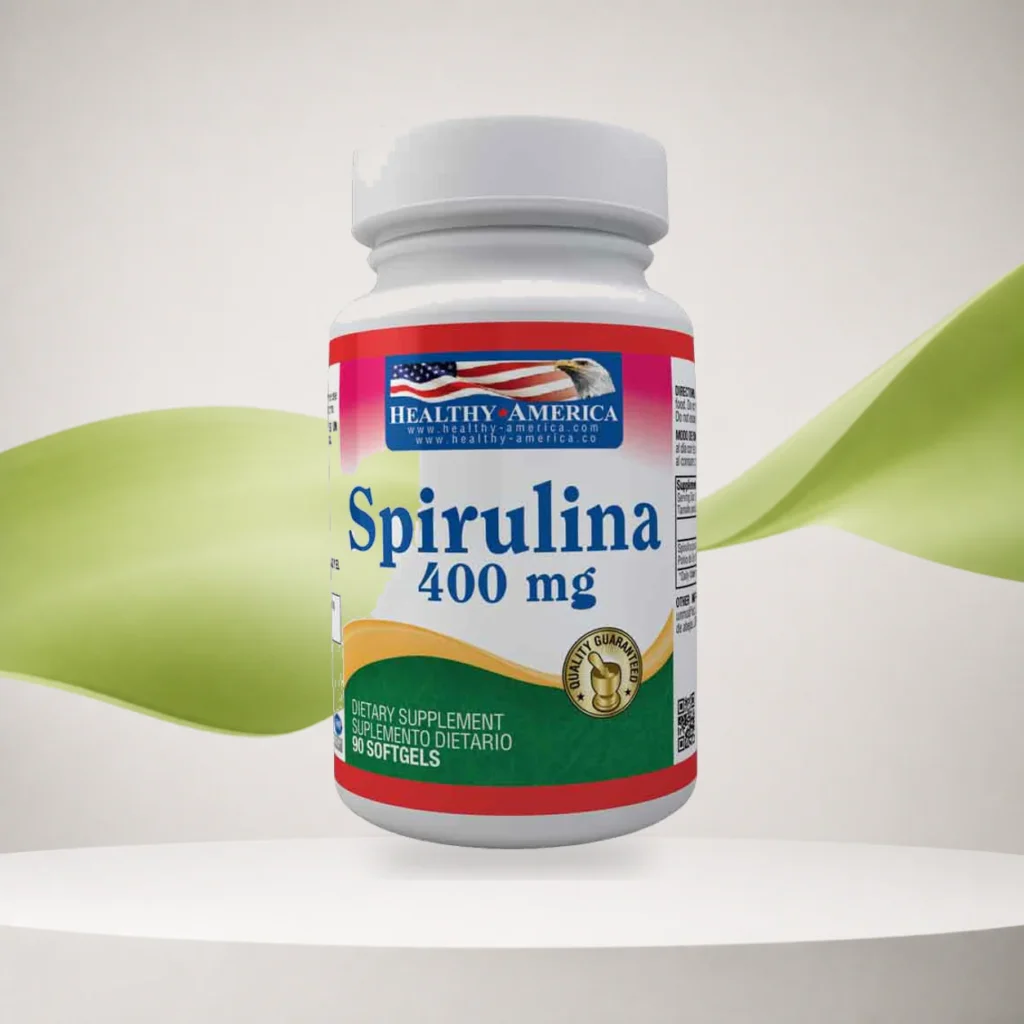 Spirulina 400mg 90 Softgels - Healthy America
