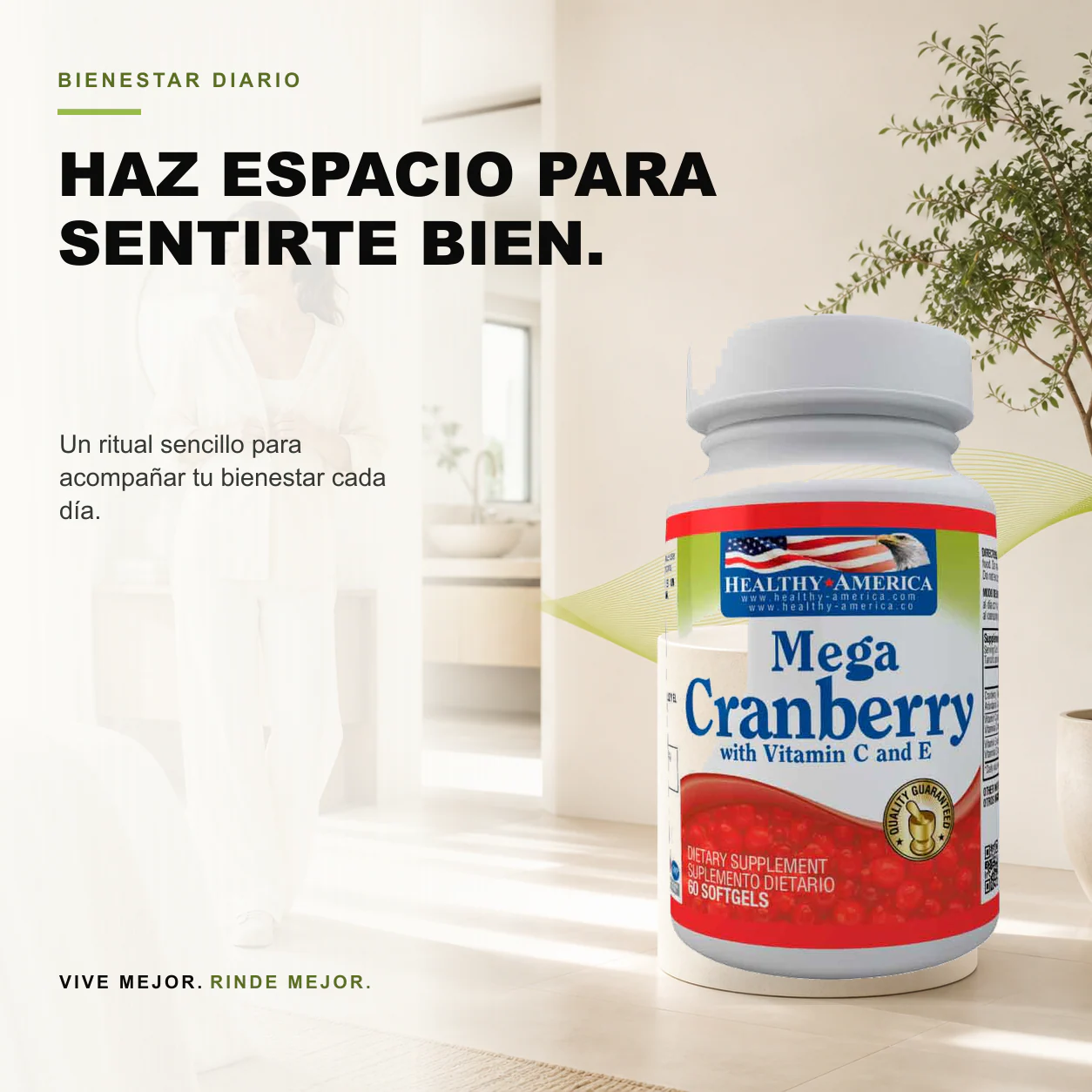 Mega Cranberry 60 Softgels - Healthy America - Image 3
