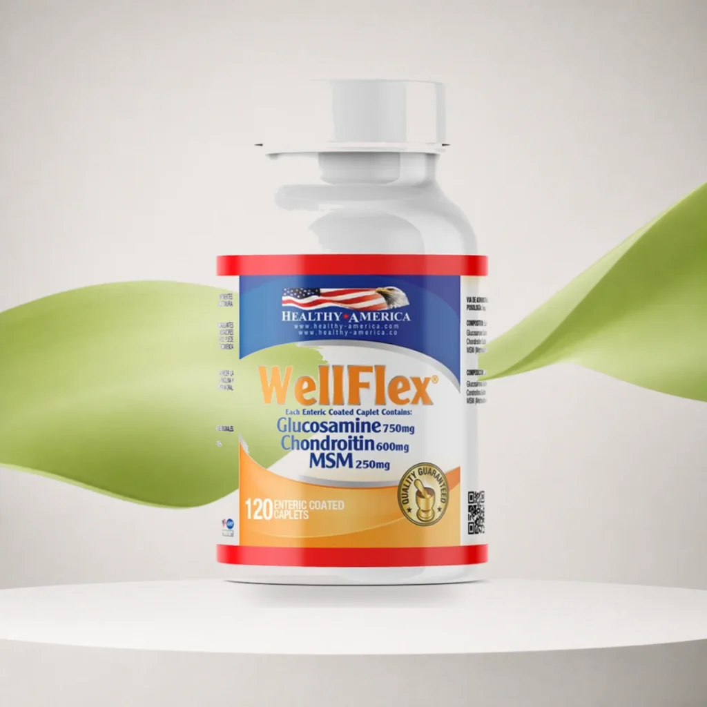 WellFlex Glucosamina, Condroitina, MSM 120 Caplets - Healthy America