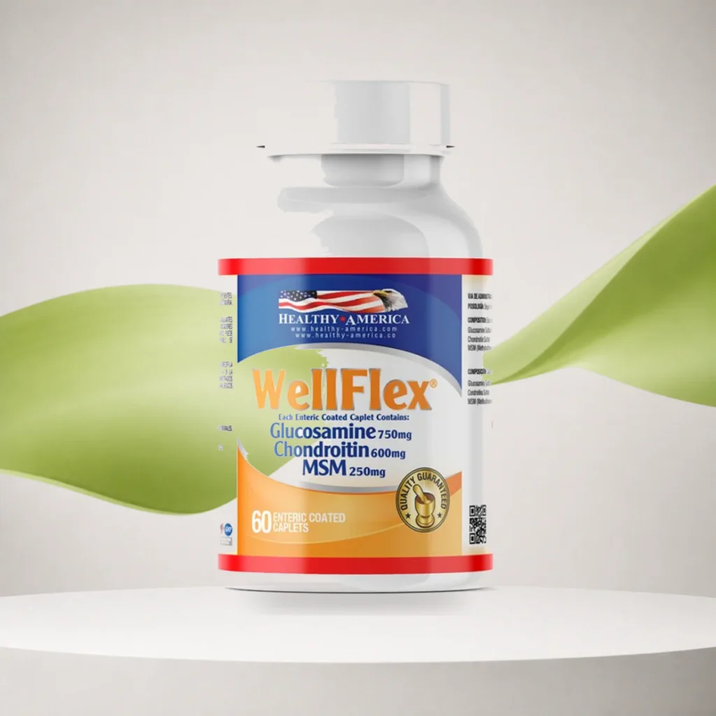 WellFlex Glucosamina, Condroitina, MSM 60 Caplets - Healthy America