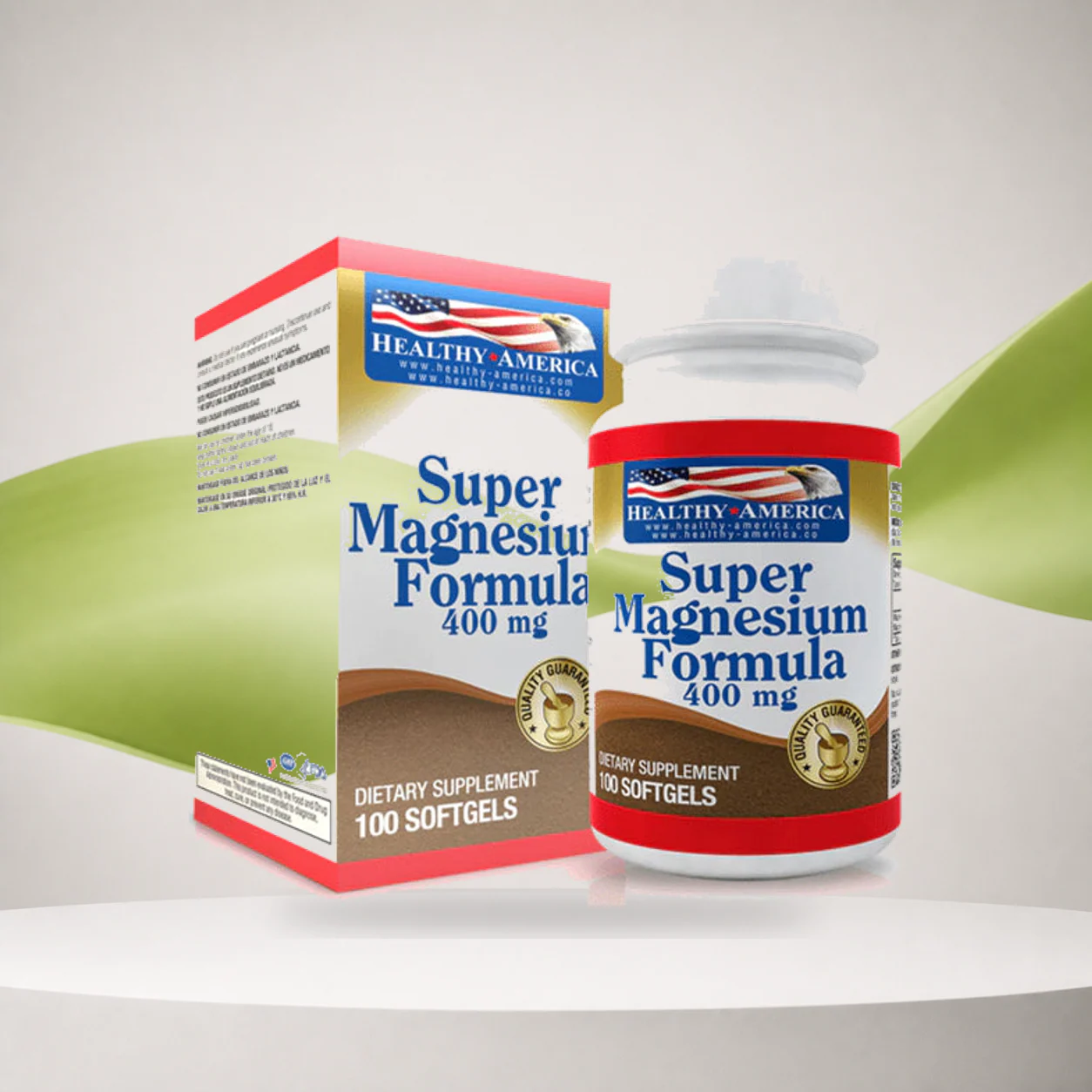Super Magnesium 400mg x100 Softgels - Healthy America