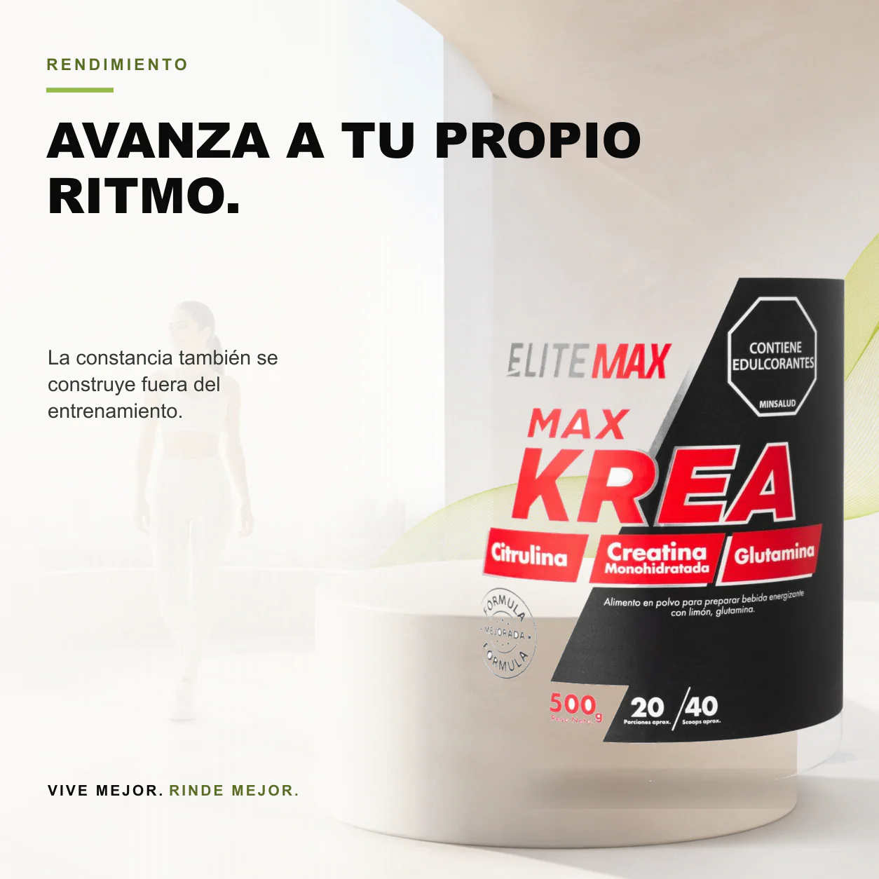 Creatina Max Krea Elitemax 500 gramos - Image 3