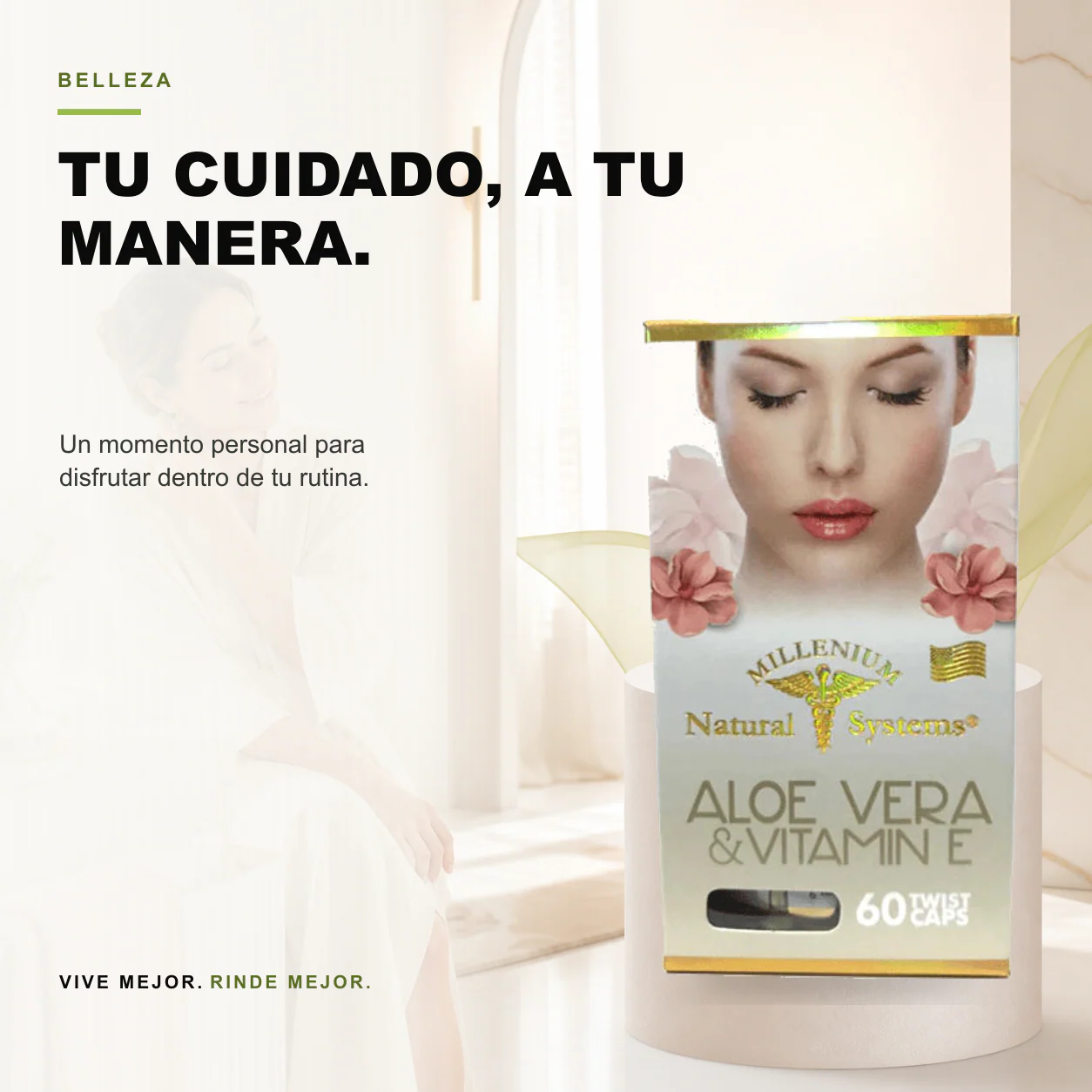 Aloe Vera + Vitamina E x 60 Cáps Aplicables - Image 3