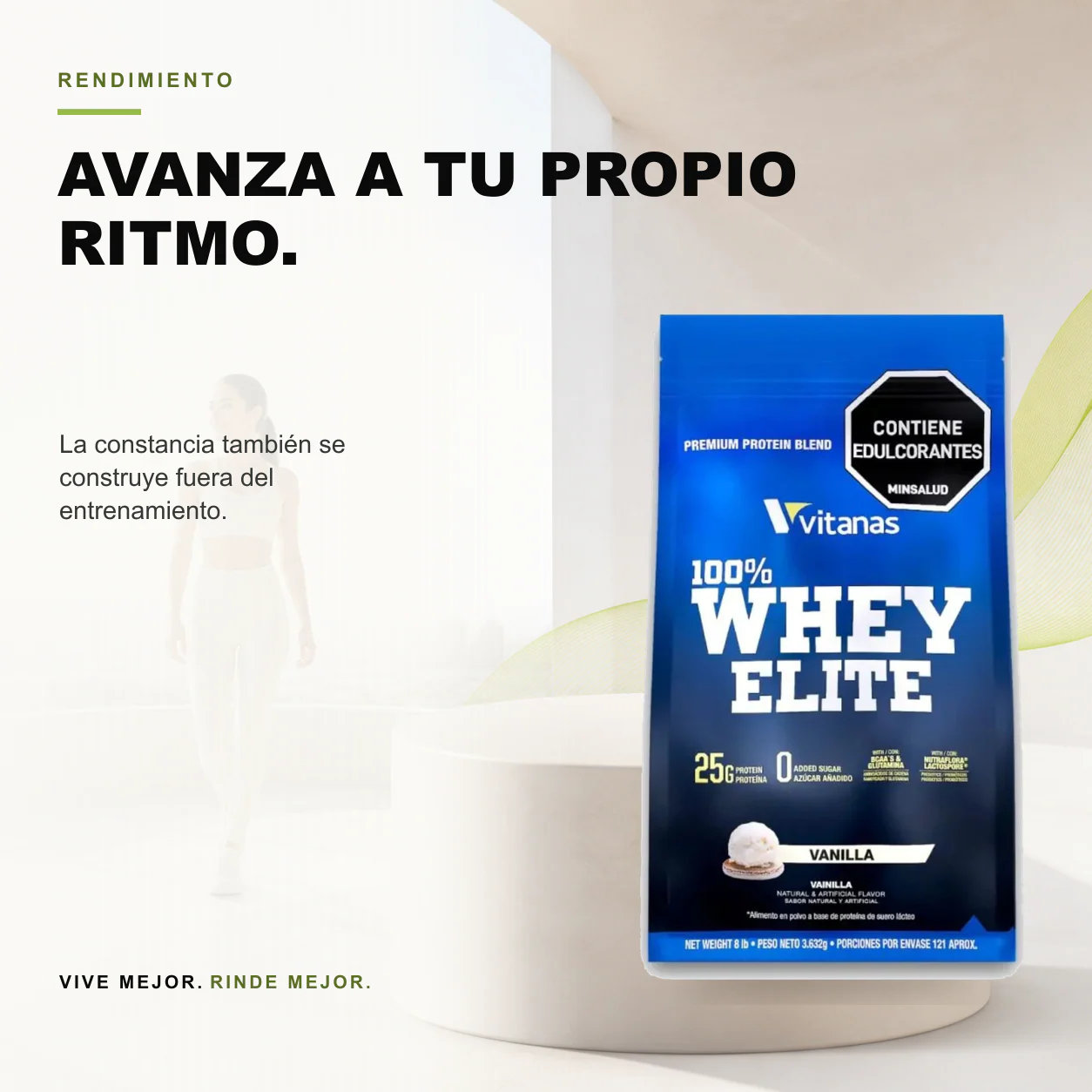 100% Whey Elite 25gr de proteína - 8 Libras Vitanas - Image 3