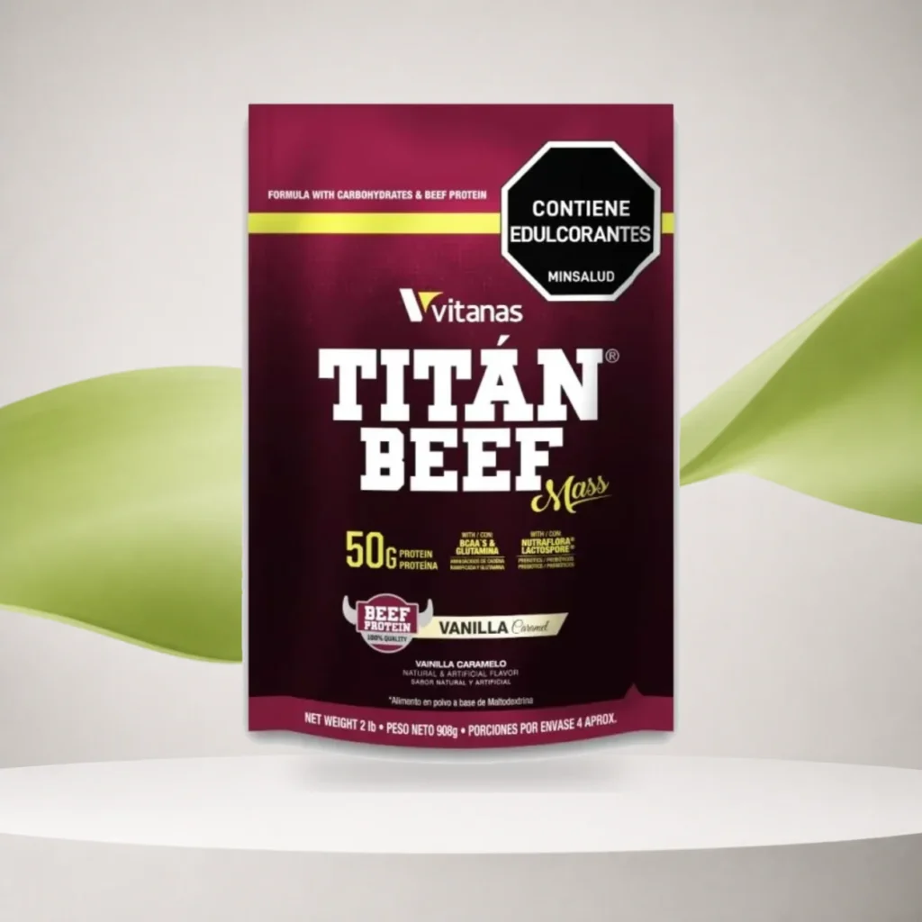 Titan Beef Mass Proteína de Carne 2 lbs VITANAS
