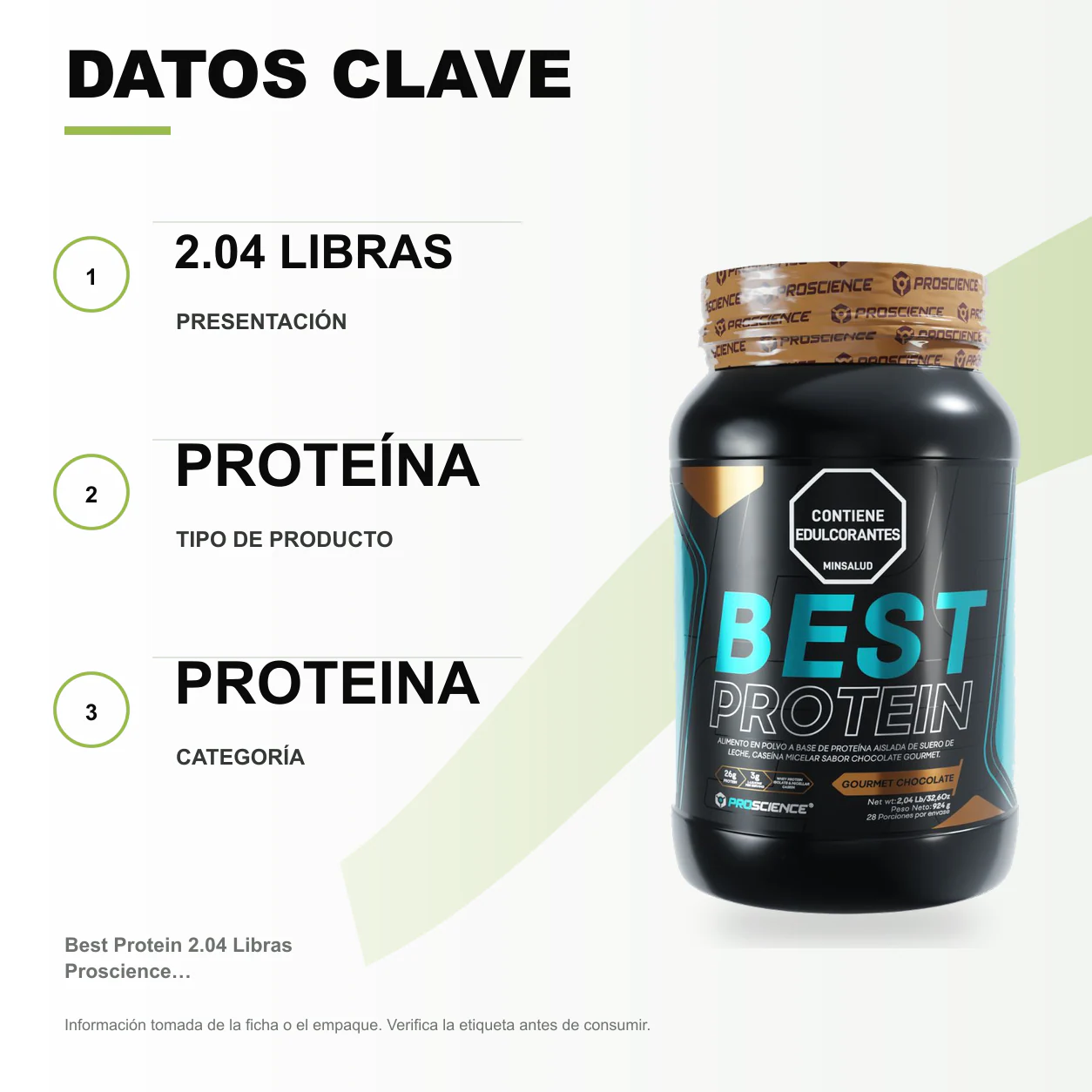 Best Protein 2.04 Libras Proscience - Chocolate - Image 2