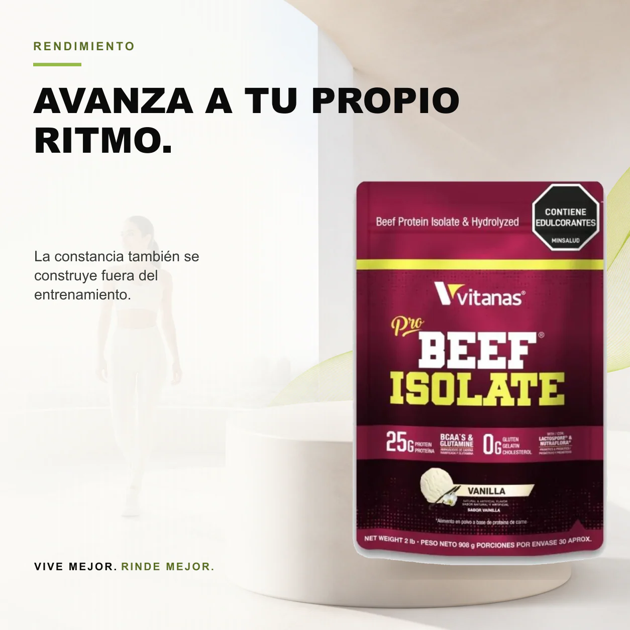 Pro Beef Isolate Proteina de Carne 2 lbs VITANAS - Image 3