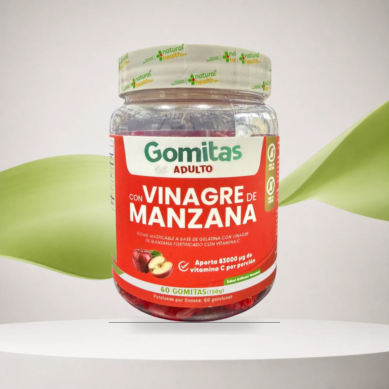 Vinagre de Manzana Gomitas con Vitamina C 60 Unidades