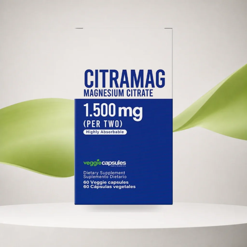 Citrato de Magnesio Citramag 1500mg 60 Caps Healthy America